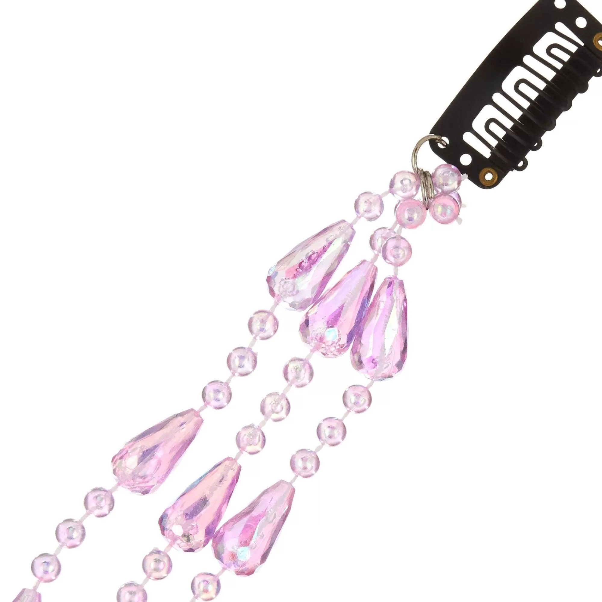 Party City Wigs-Pink Jewel Clip-In Extension, 11.8In