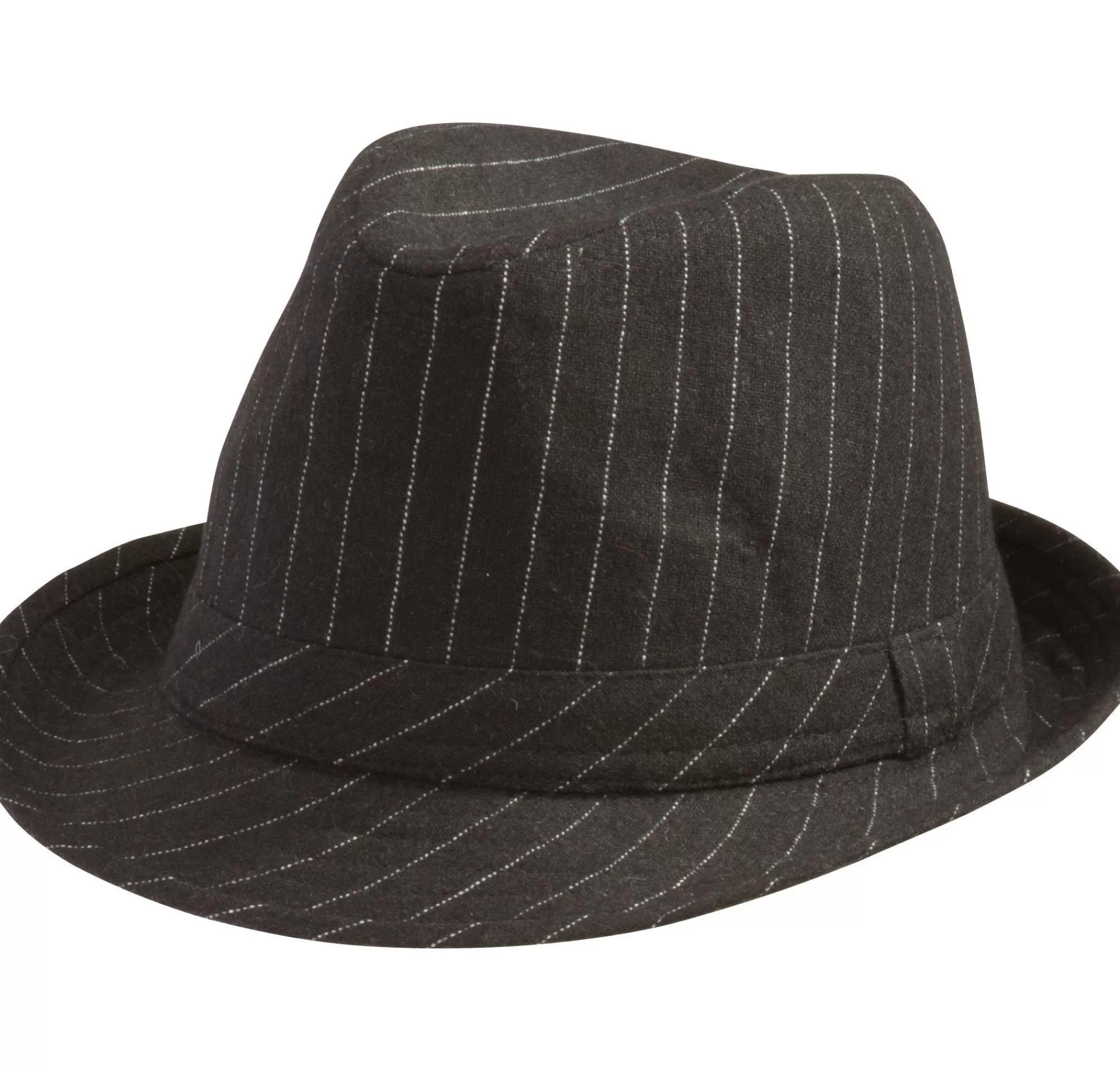 Party City Hats-Pinstripe Fedora Hat