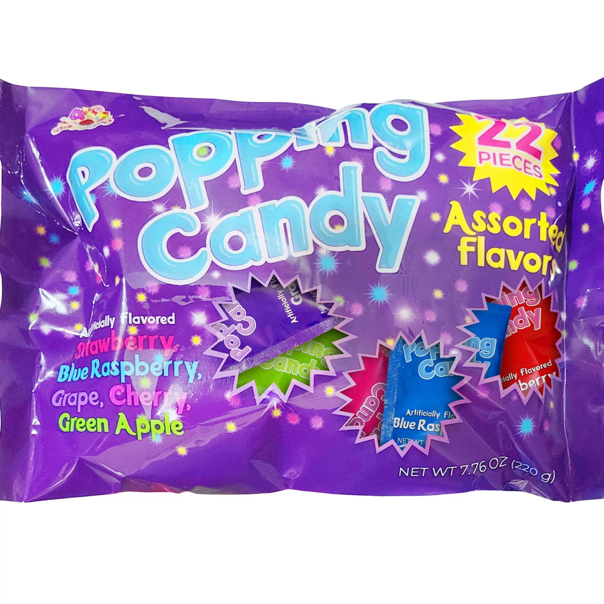 Party City Bulk Candy-Pop Crystals Popping Candy Pouches, 22Pc