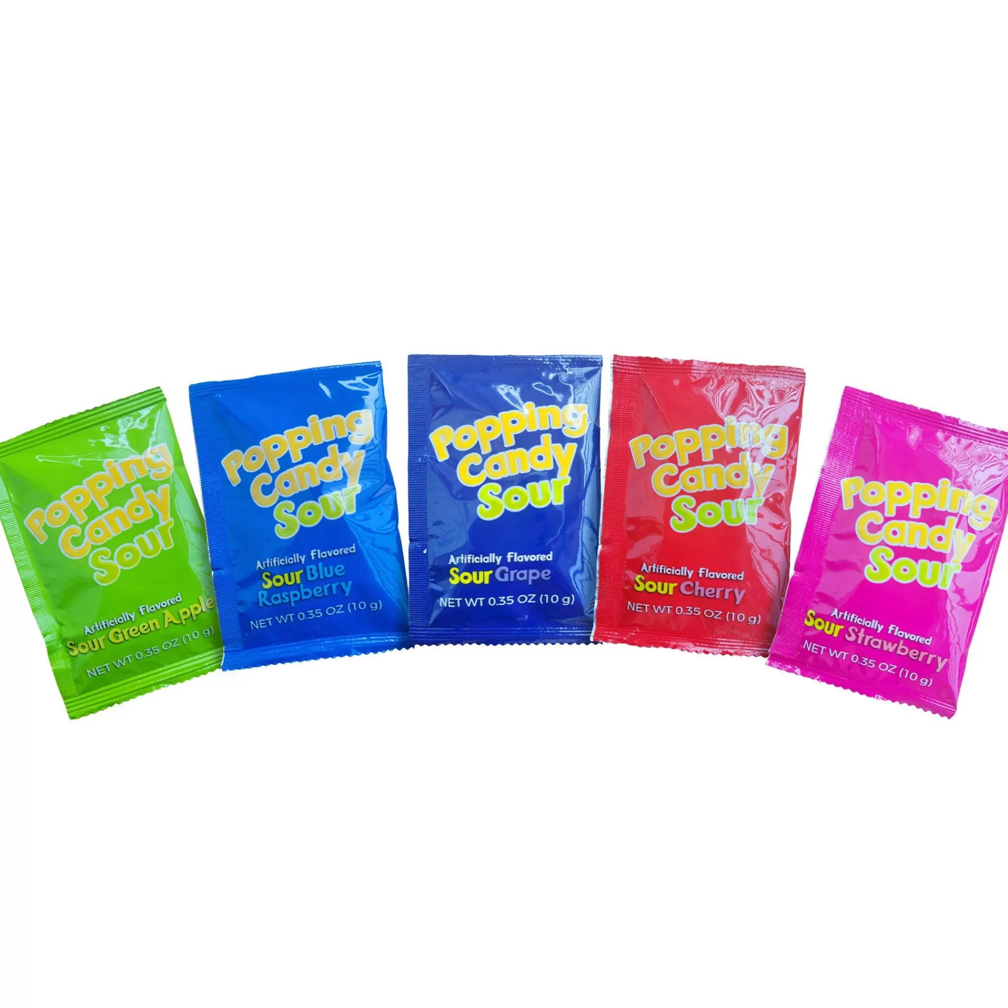 Party City Bulk Candy-Pop Crystals Sours Popping Candy Pouches, 22Pc