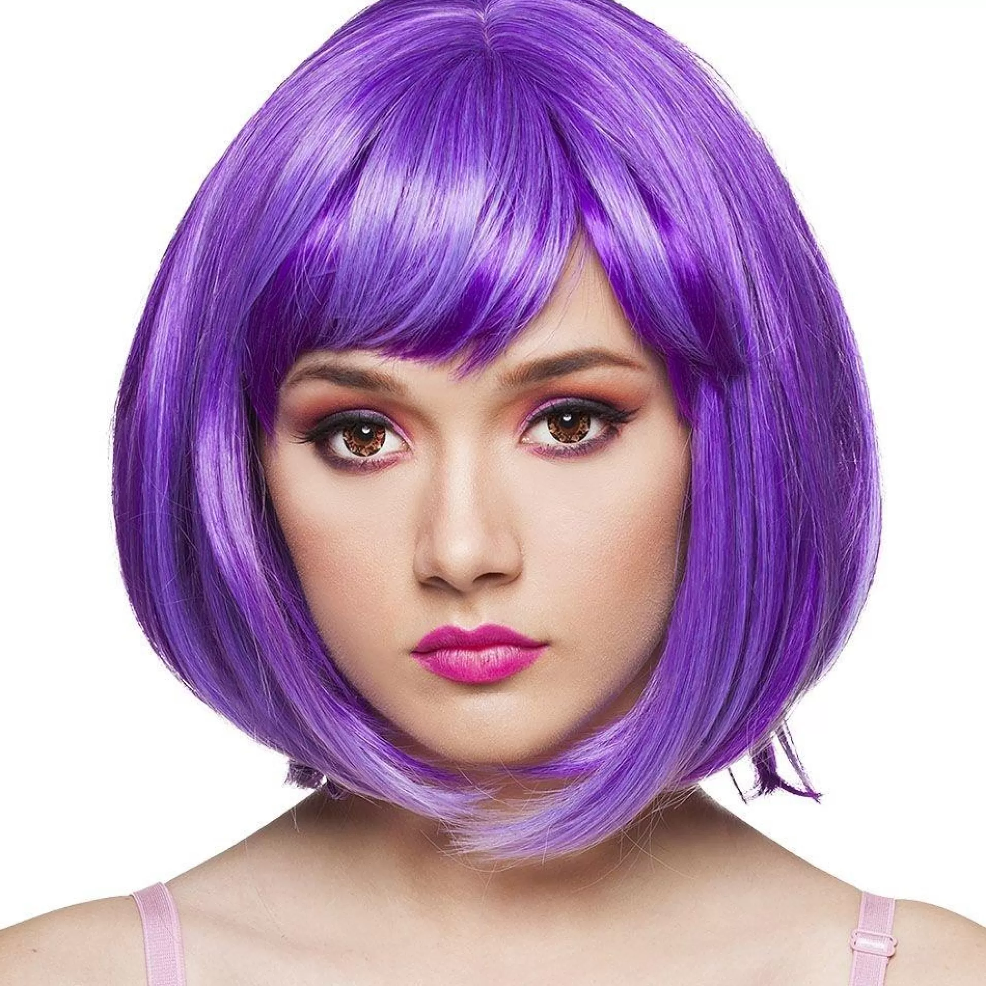 Party City Wigs-Purple Candy Girl Bob Wig