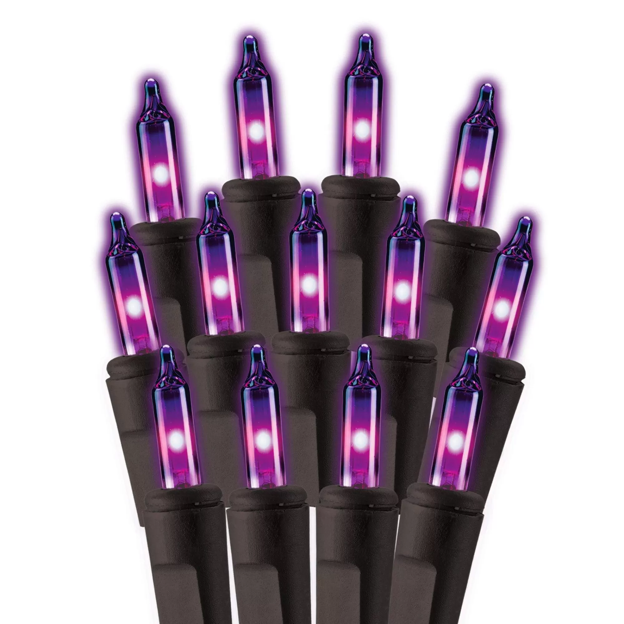 Party City Strobe Lights & Black Lights | Purple Incandescent Plastic String Lights, 100 Bulbs, 21Ft