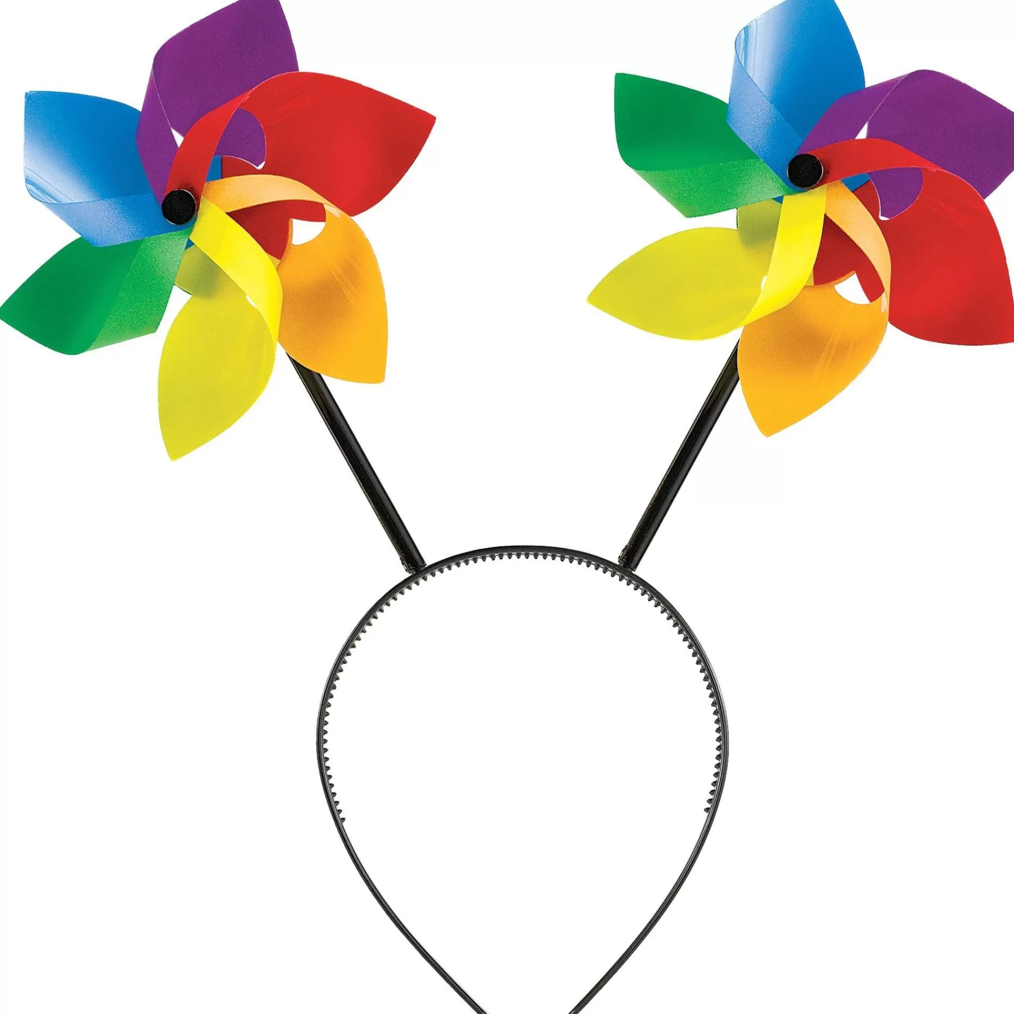 Party City Headbands, Tails-Rainbow Pinwheel Head Bopper