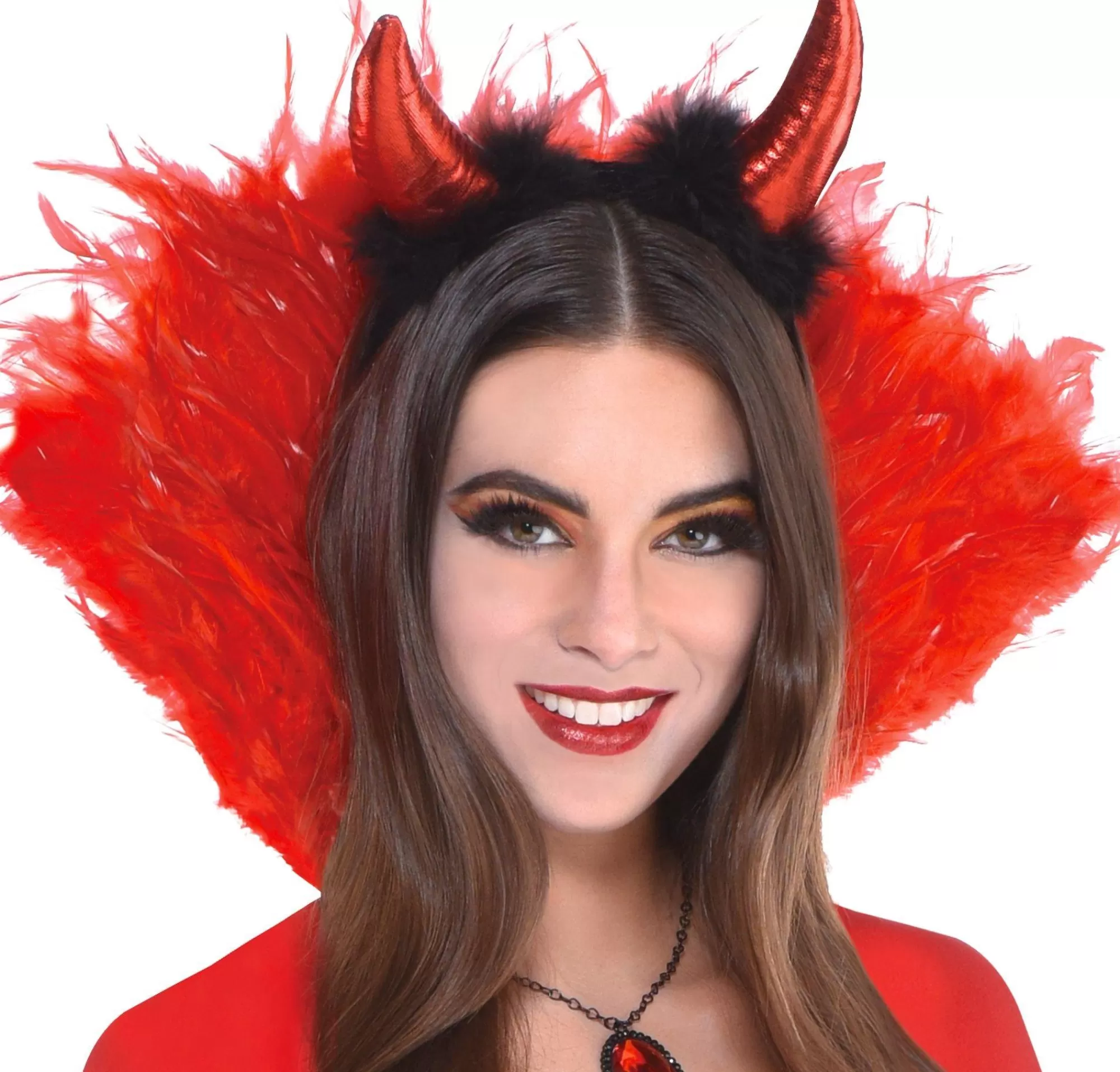 Party City Boas-Red Feather Collar