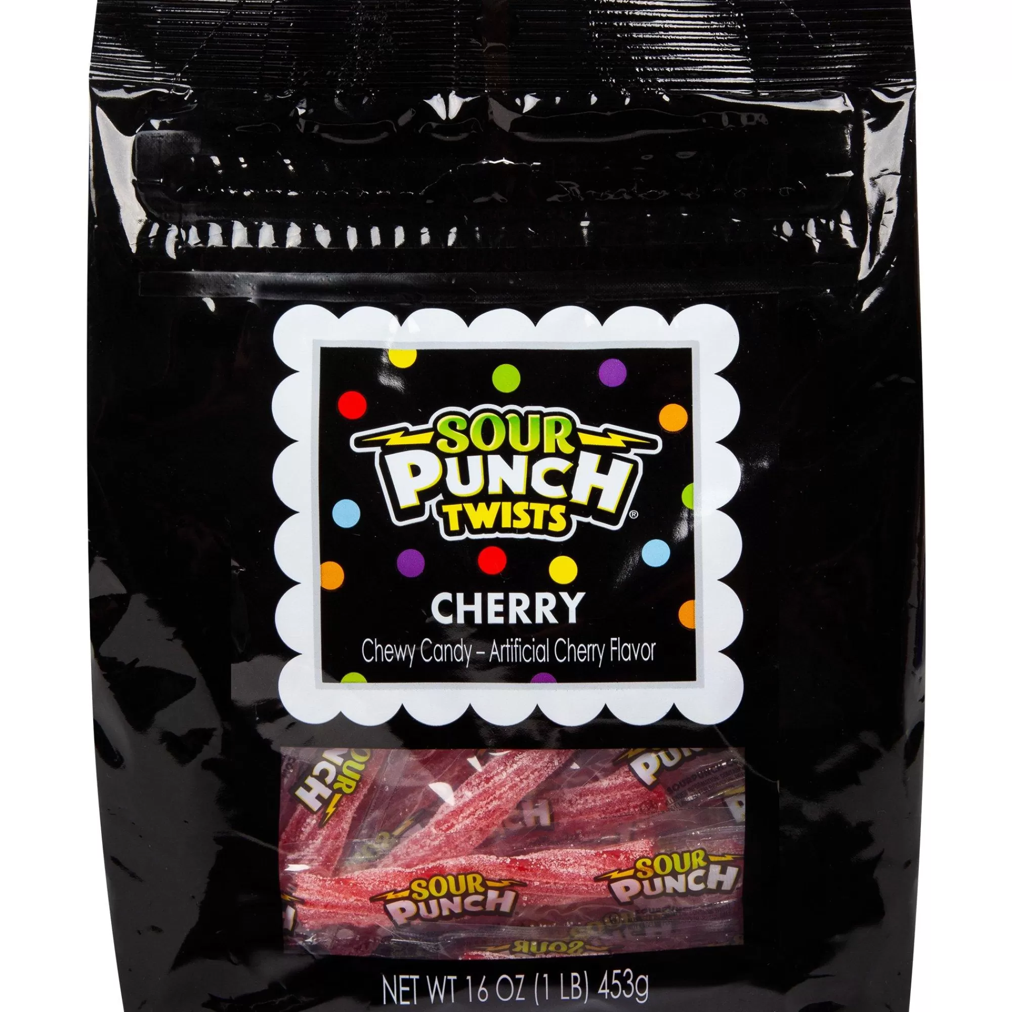 Party City Candy Buffet By Color-Red Sour Punch Twists, 16Oz - Cherry Flavor Red Cherry