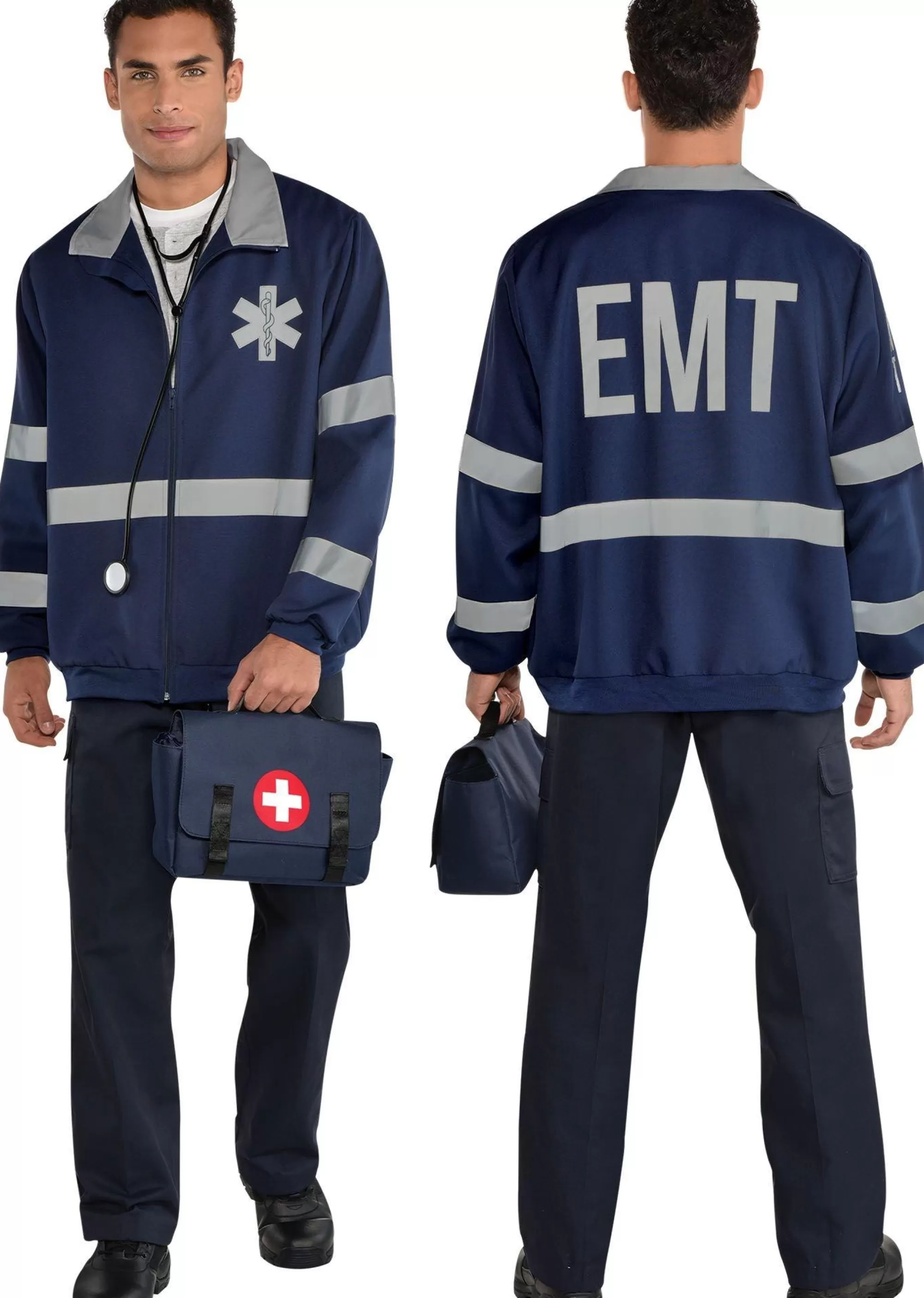 Party City Couples' Costumes-Reflective Emt Jacket For Adults