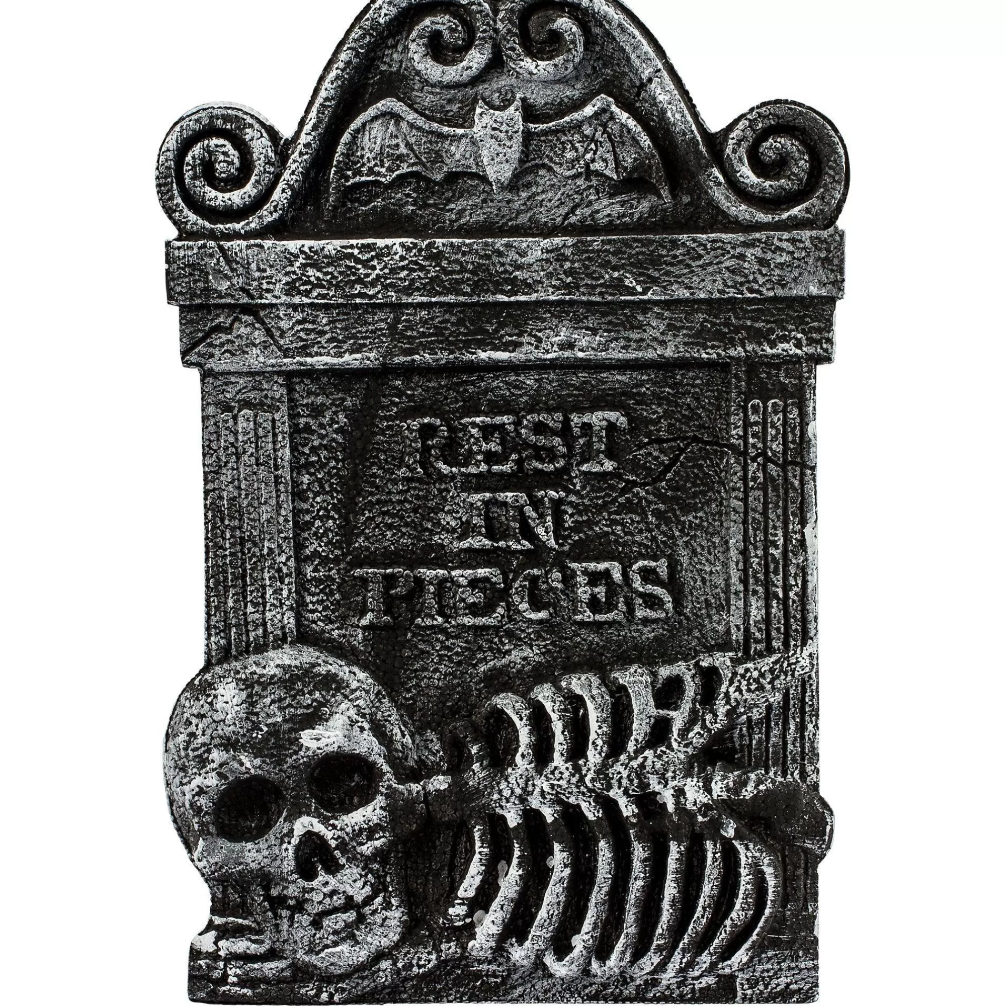 Party City Tombstones & Fencing | Rest In Pieces Skeleton Tombstone