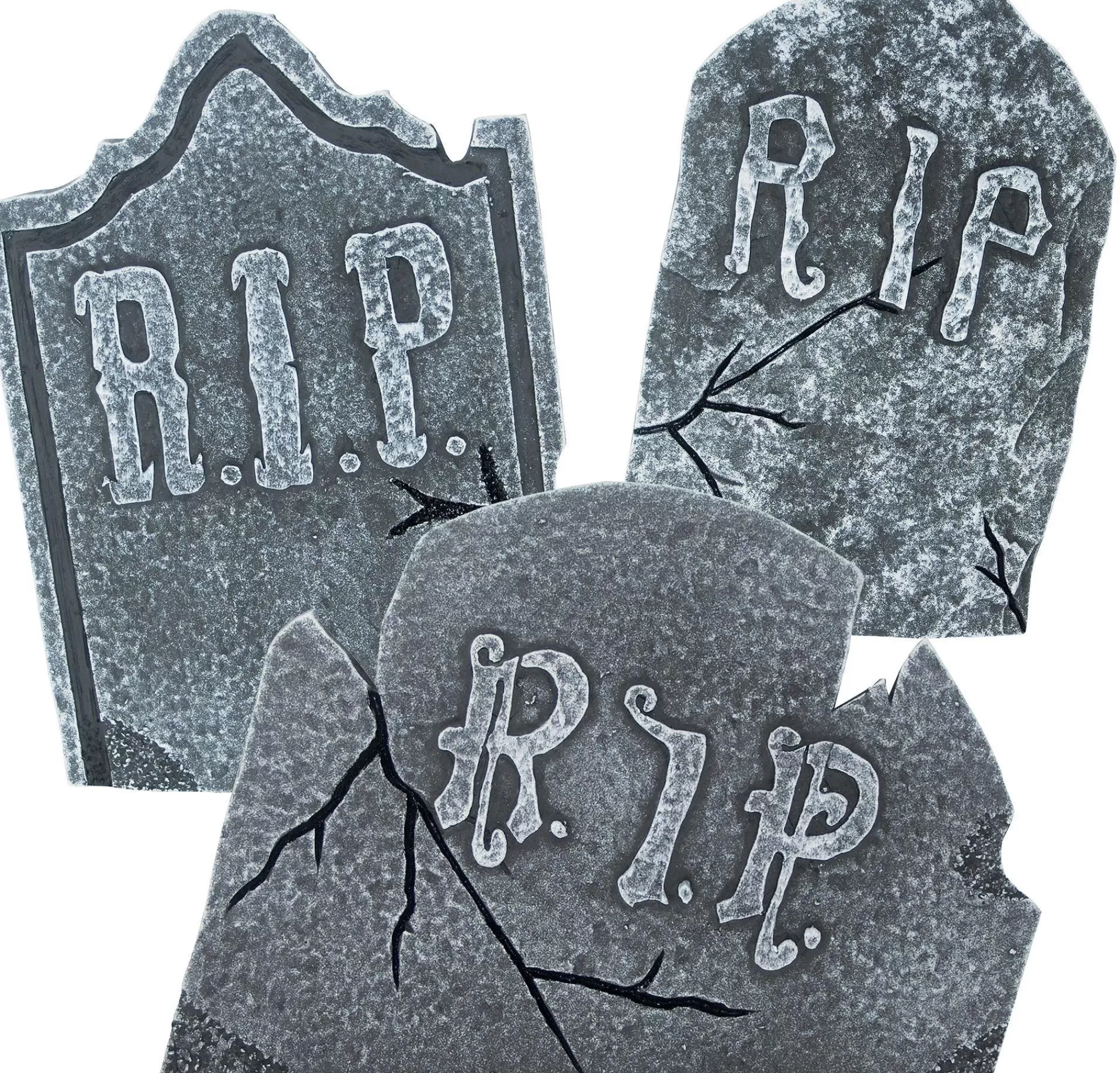 Party City Tombstones & Fencing | Rip Tombstones 3Ct