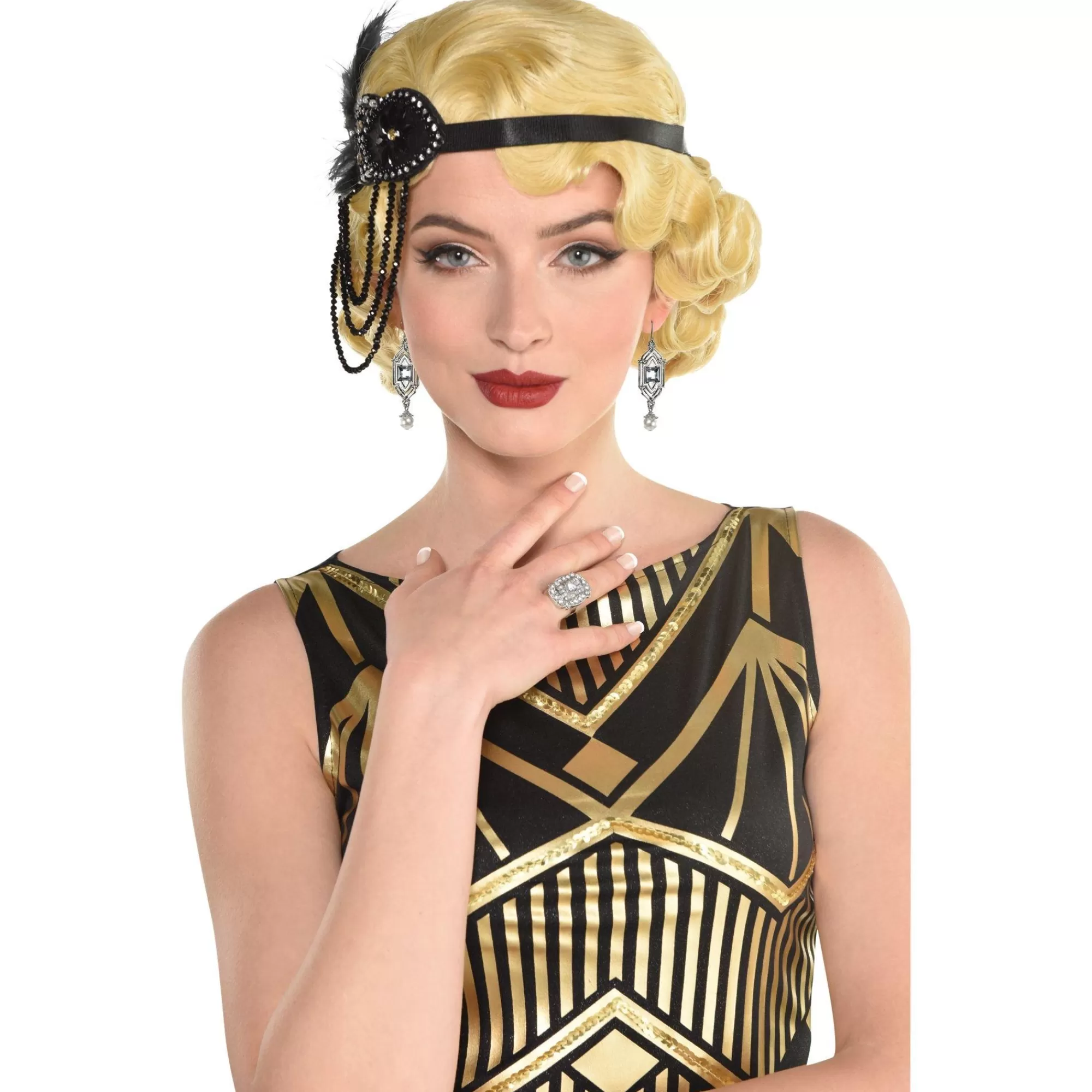 Party City Jewelry-Roaring 20S Jewelry Set, 3Pc