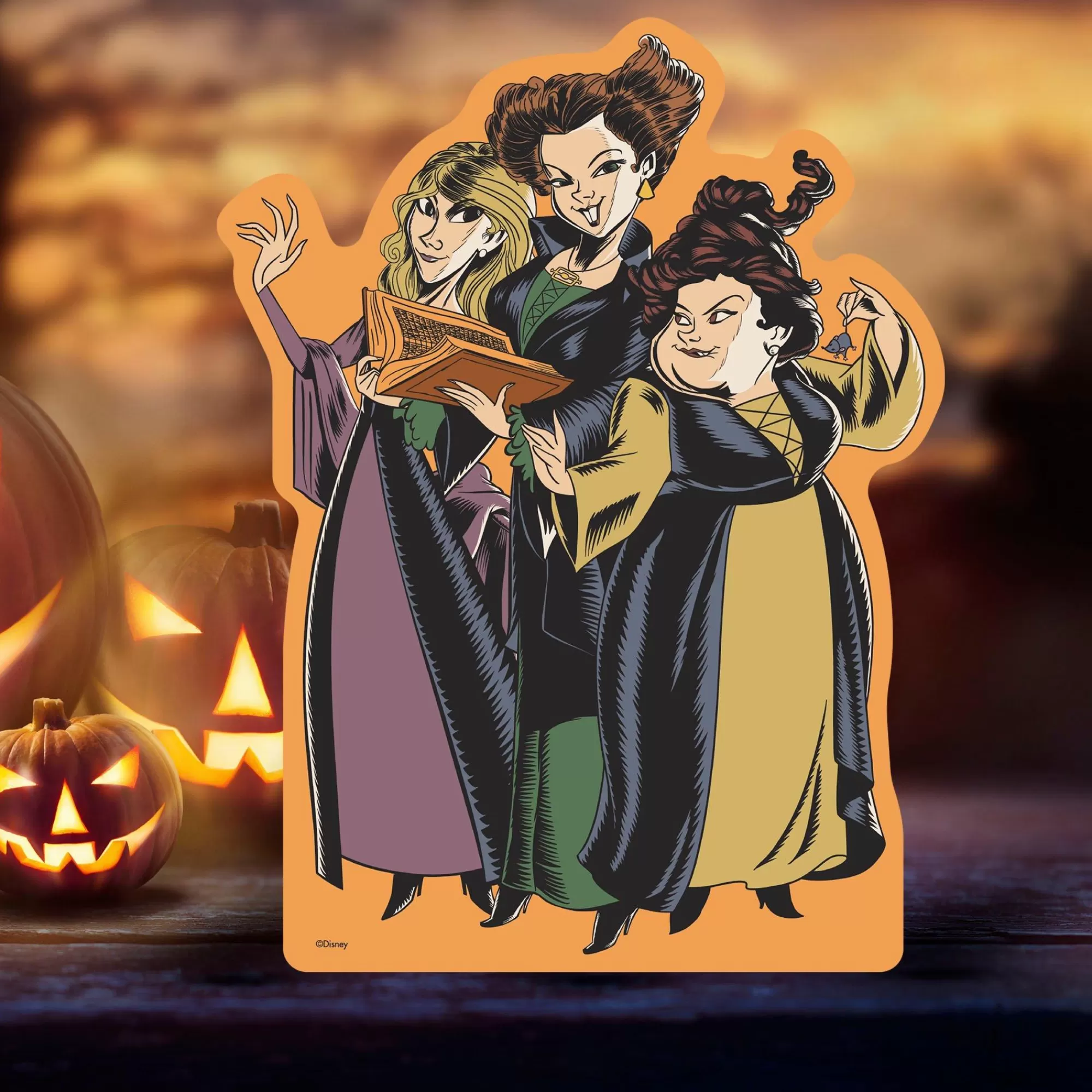 Party City Table Décor & Centerpieces | Sanderson Sisters Centerpiece Cardboard Cutout, 18In - Disney Hocus Pocus 2