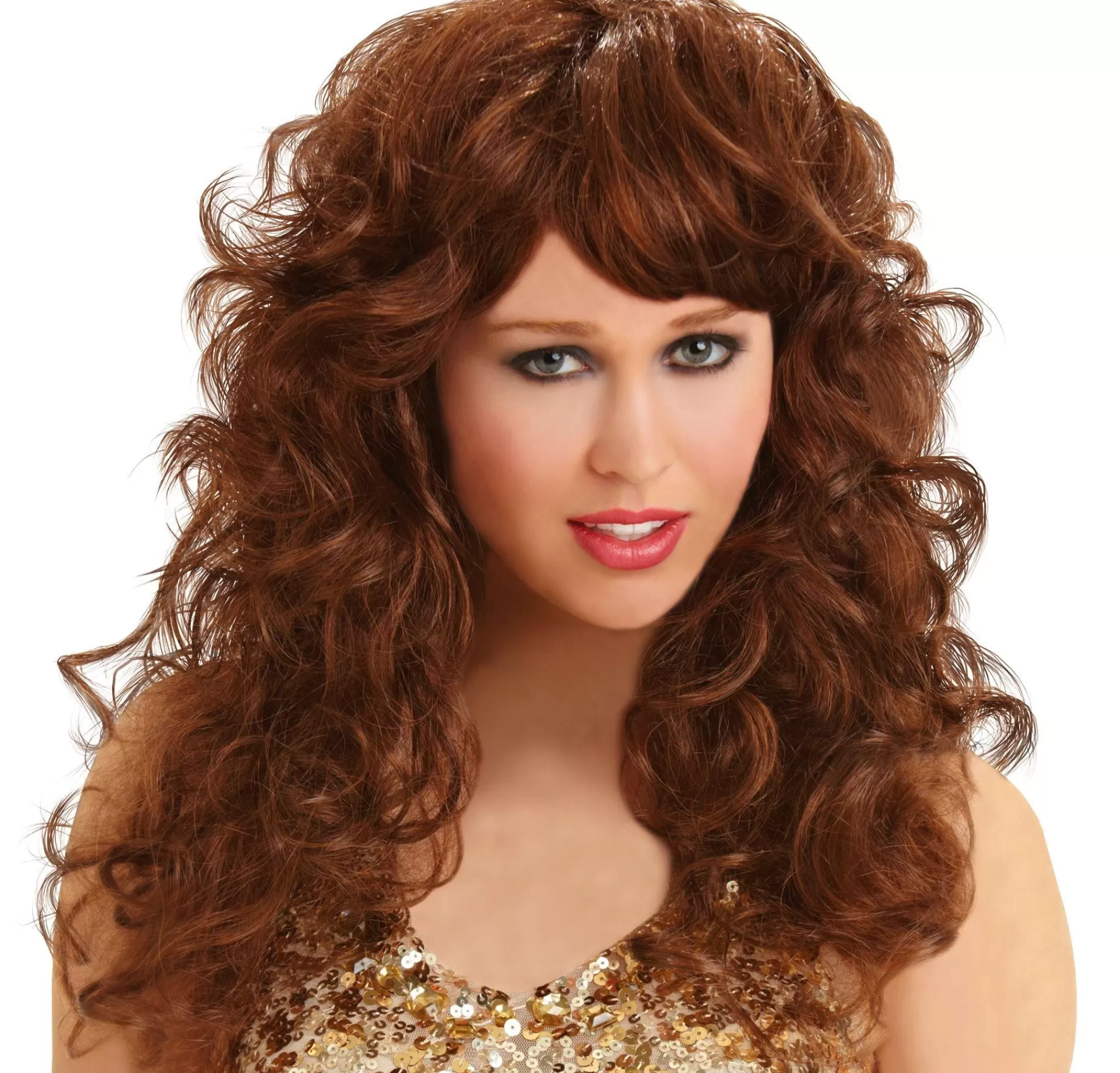 Party City Wigs-Seduction Brown Wig