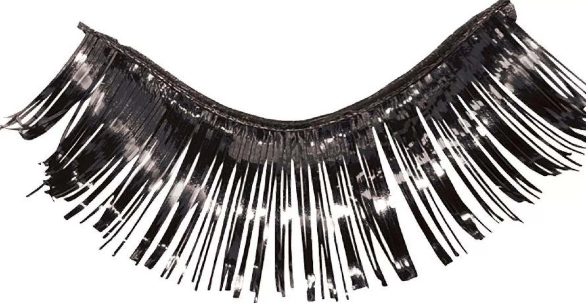 Party City Makeup-Self-Adhesive Tinsel False Eyelashes Black