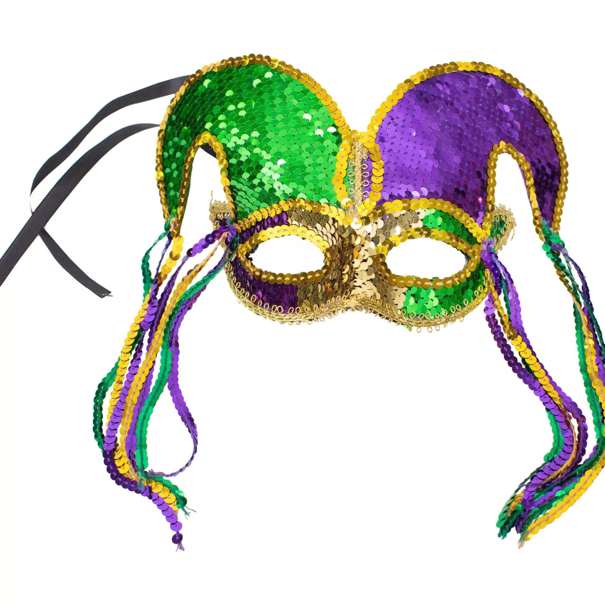 Party City Masquerade-Sequin Jester Masquerade Mask