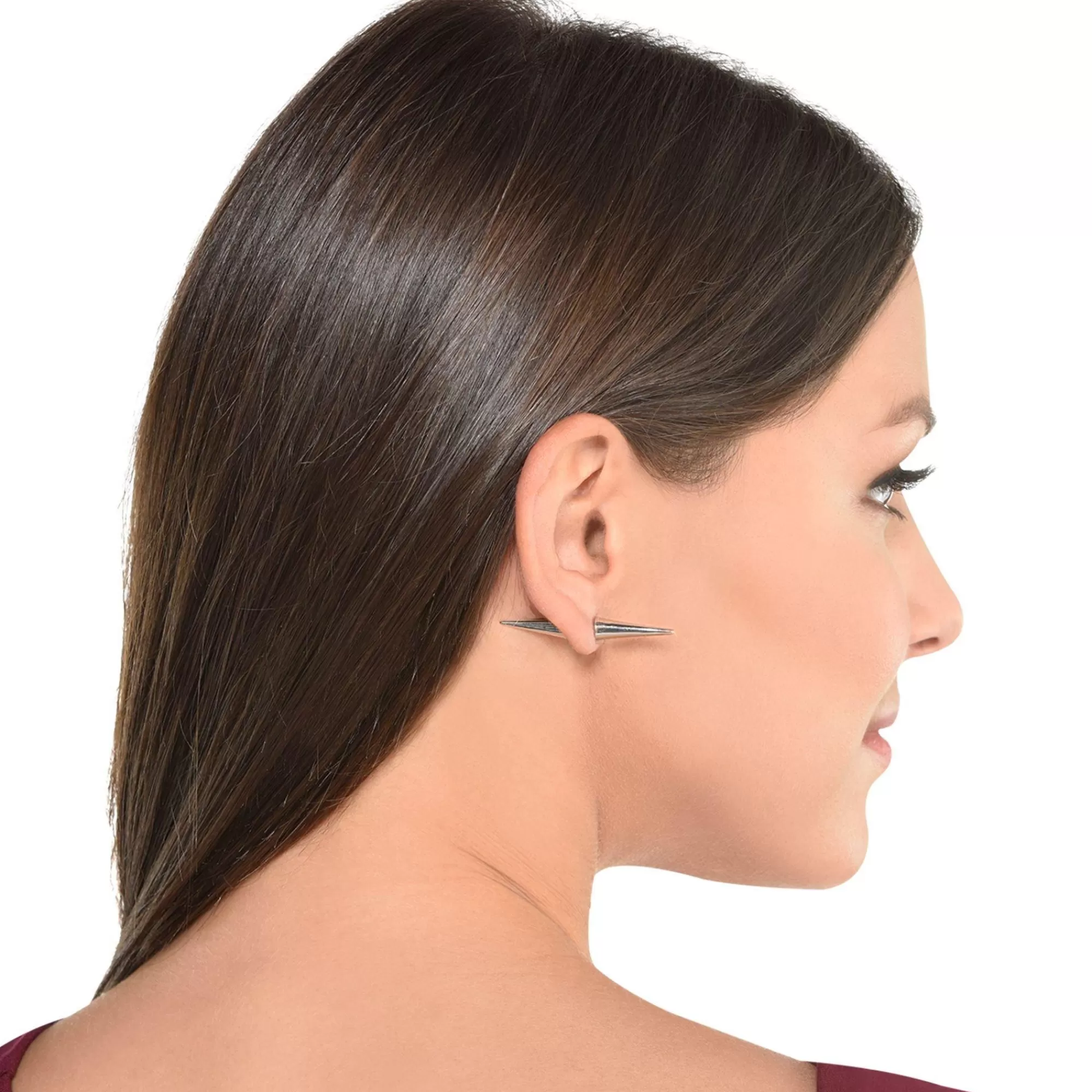 Party City Jewelry-Silver Double Spike Stud Earrings