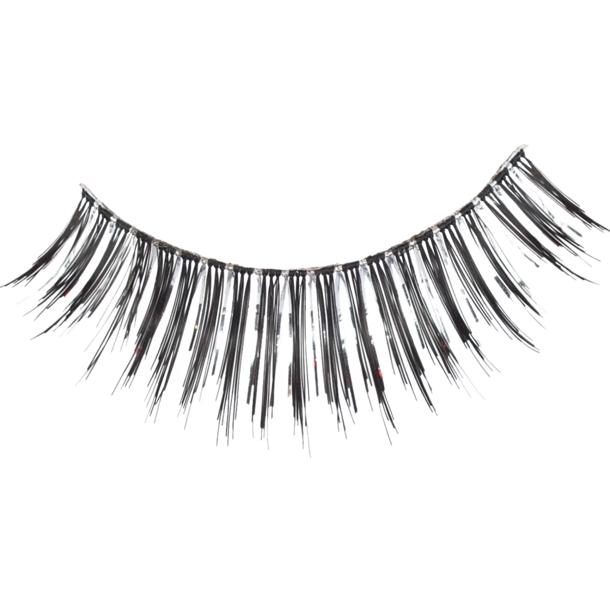 Party City Makeup-Silver Foil False Eyelashes