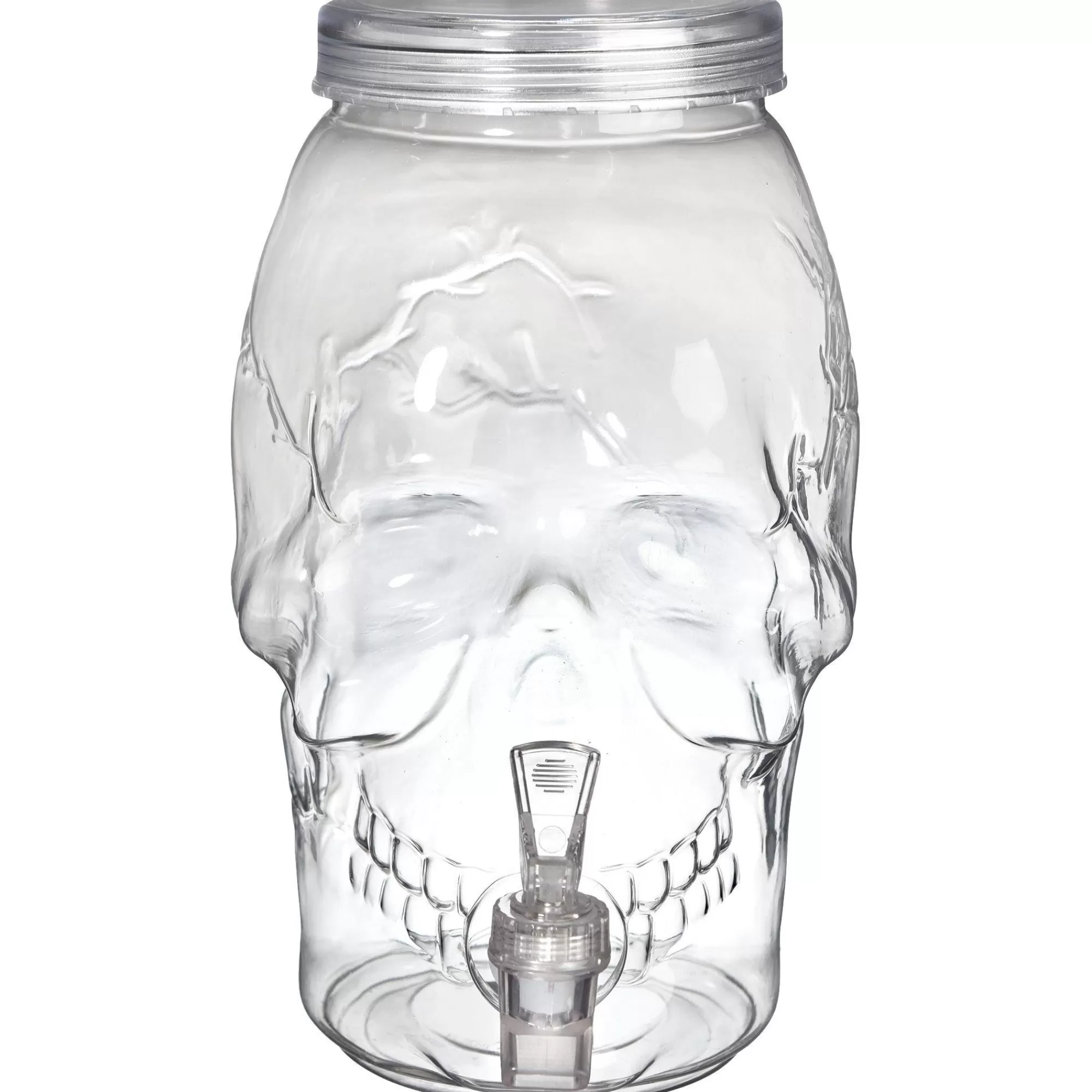 Party City Wicked Haunting | Skull Plastic Drink Dispenser, 1Gal