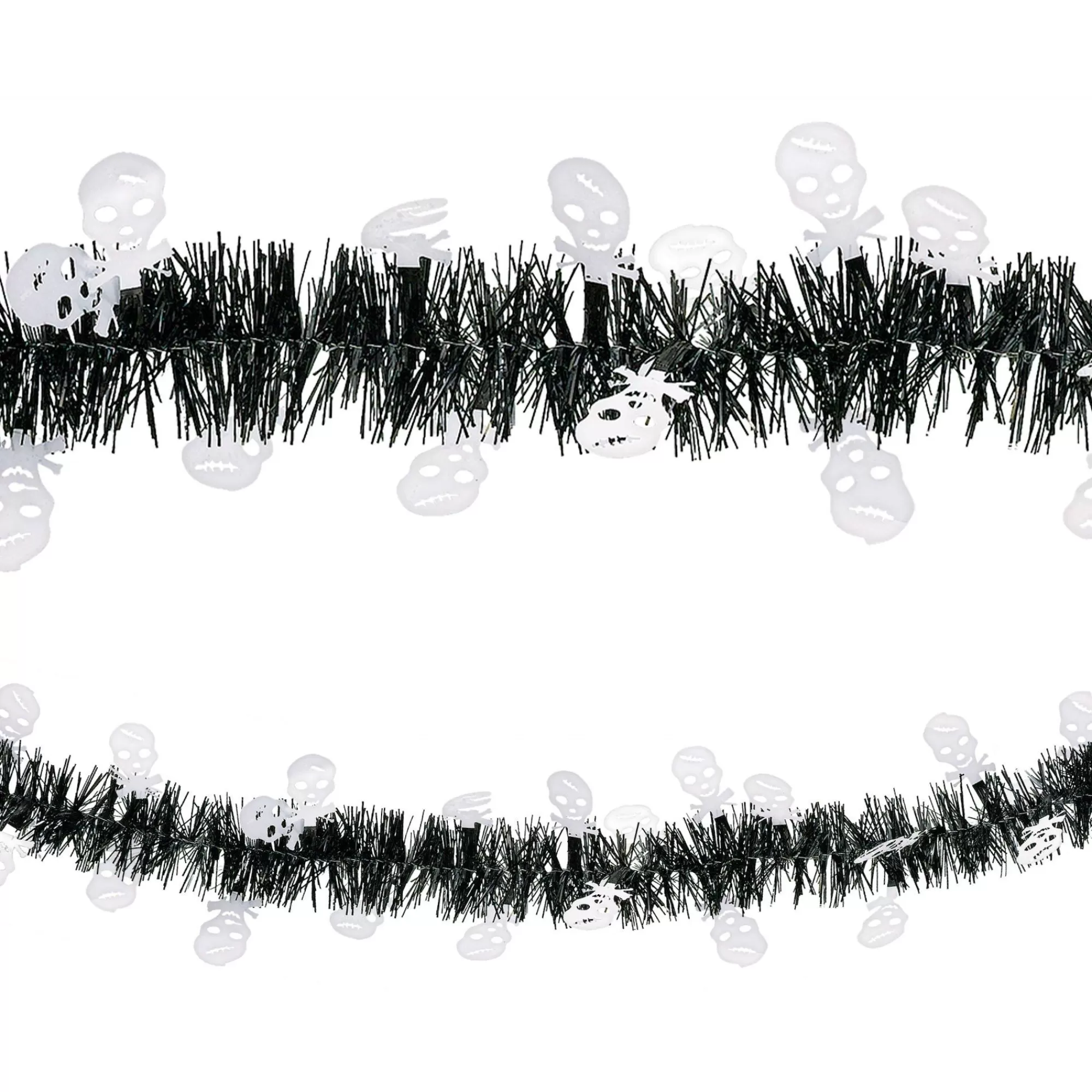 Party City Decorations | Skulls Halloween Tinsel Garland, 9Ft