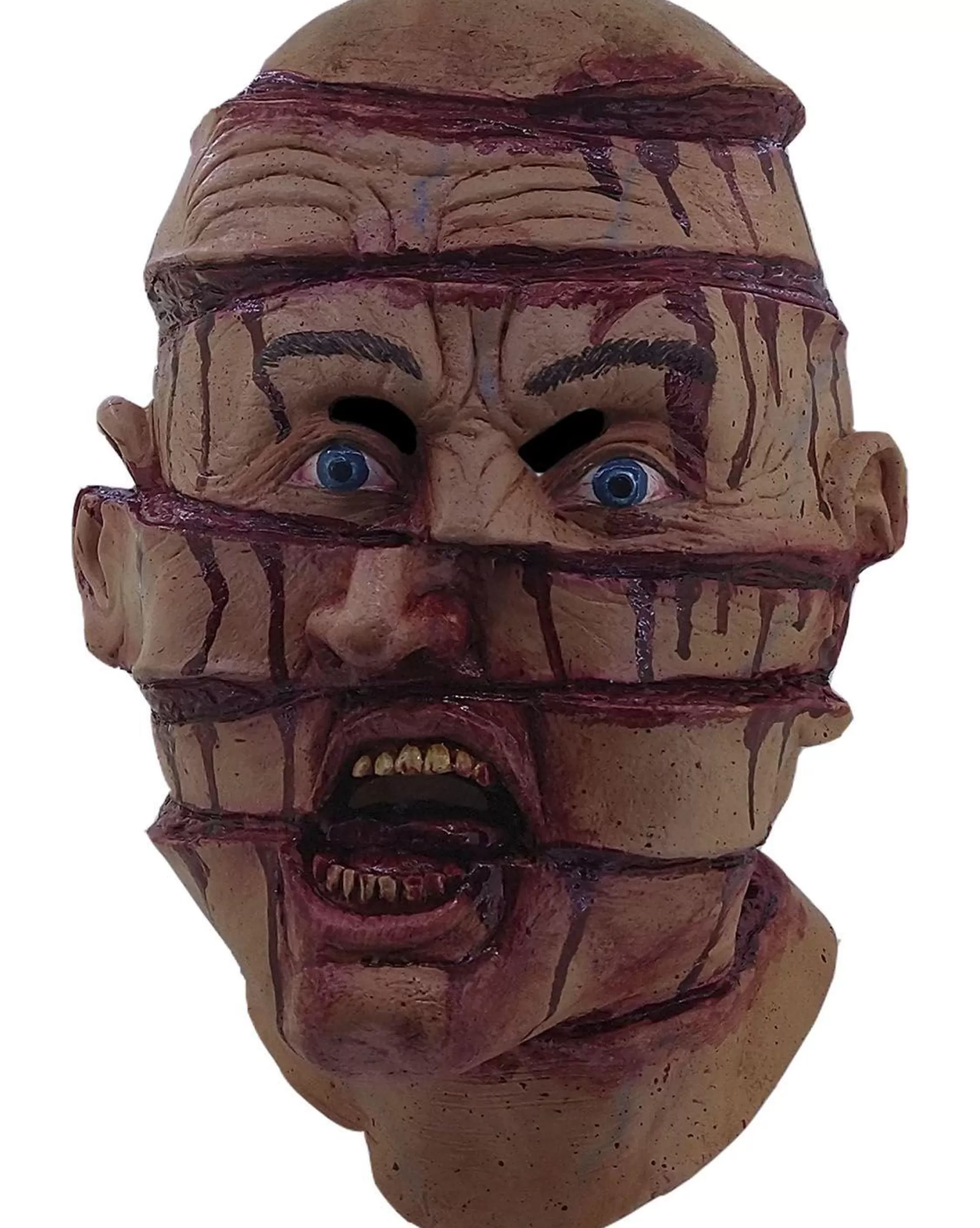 Party City Scary-Sliced Head Latex Mask