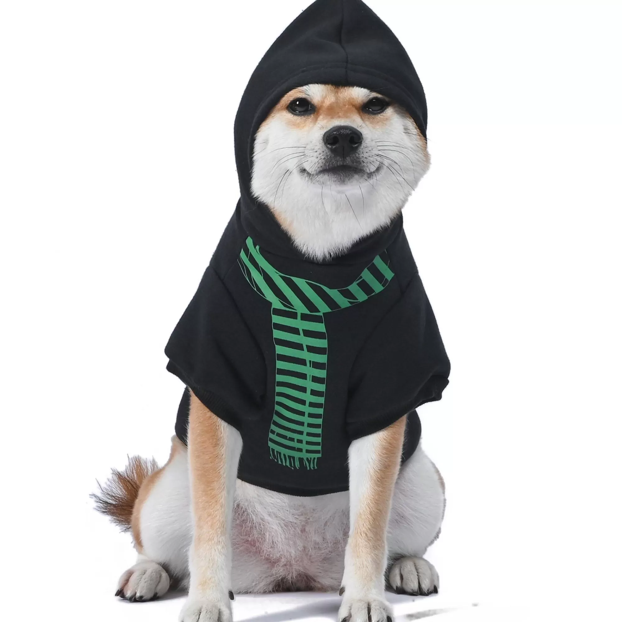 Party City Dog & Pet Costumes-Slytherin Dog Hoodie Costume - Harry Potter