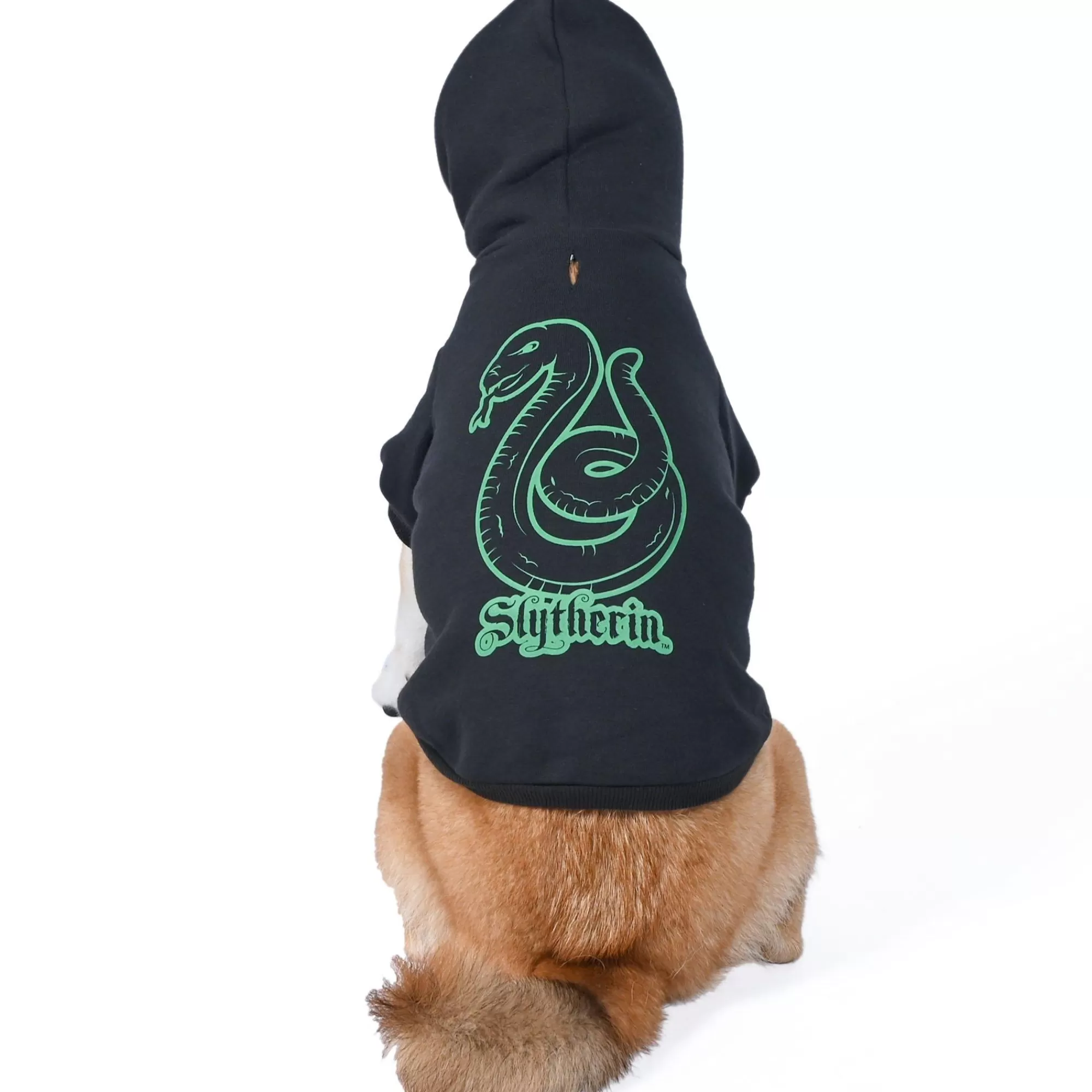 Party City Dog & Pet Costumes-Slytherin Dog Hoodie Costume - Harry Potter