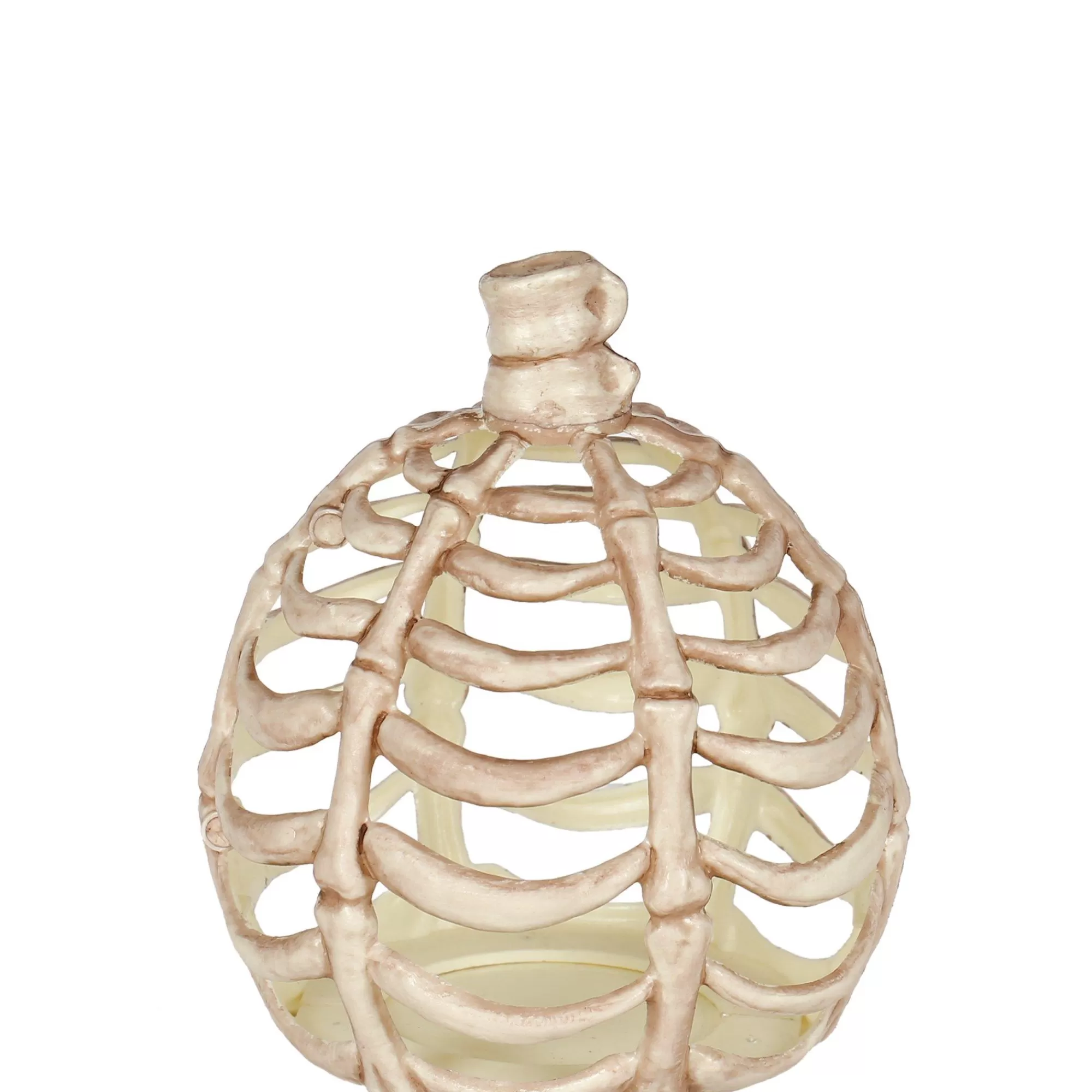 Party City Skeletons | Small Bone Plastic Pumpkin, 6In