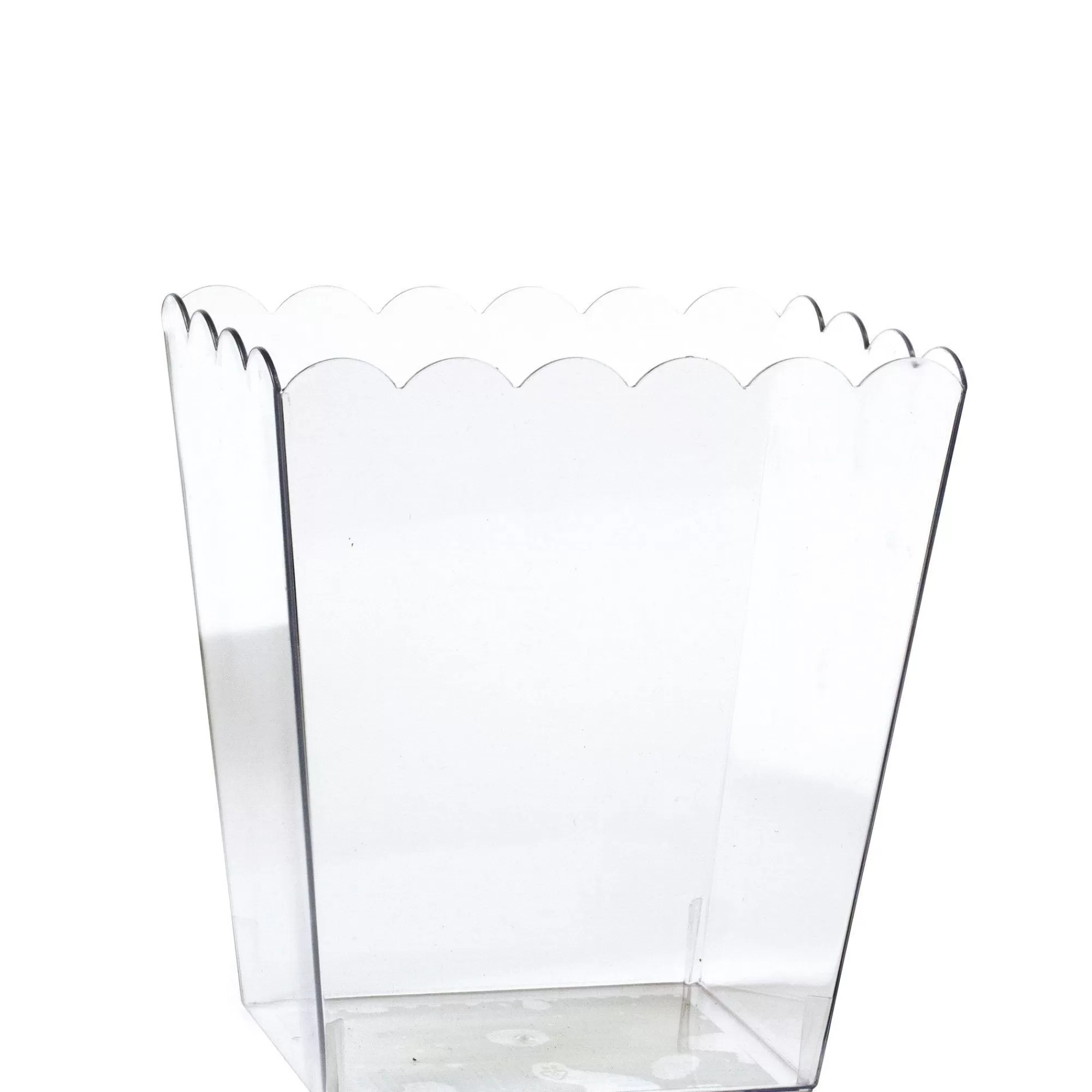 Party City Candy Buffet By Color-Small Plastic Scalloped Container Clear