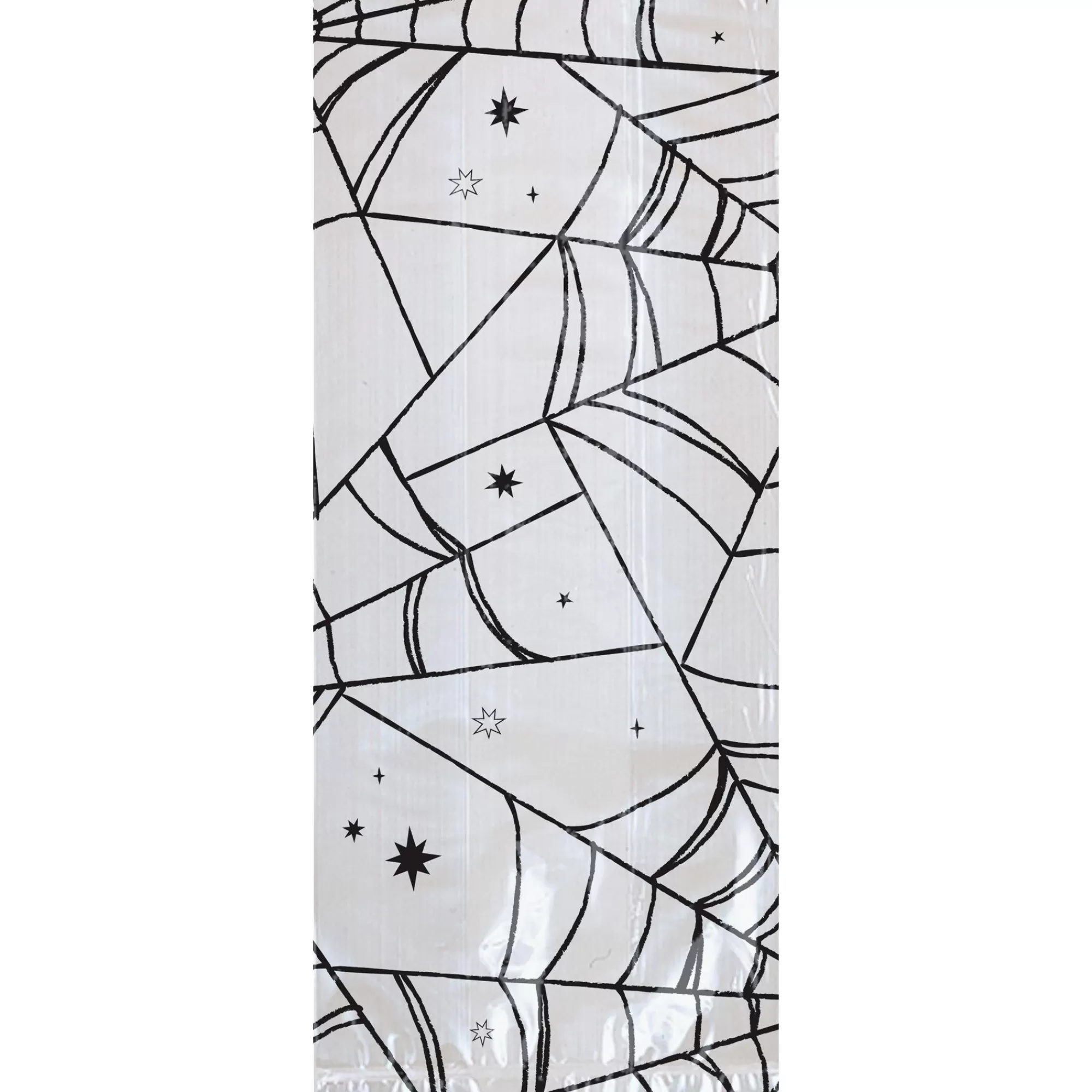 Party City Trunk Or Treat | Small Spiderweb Halloween Cellophane Treat Bags With Twist Ties, 4In X 9.5In, 20Ct