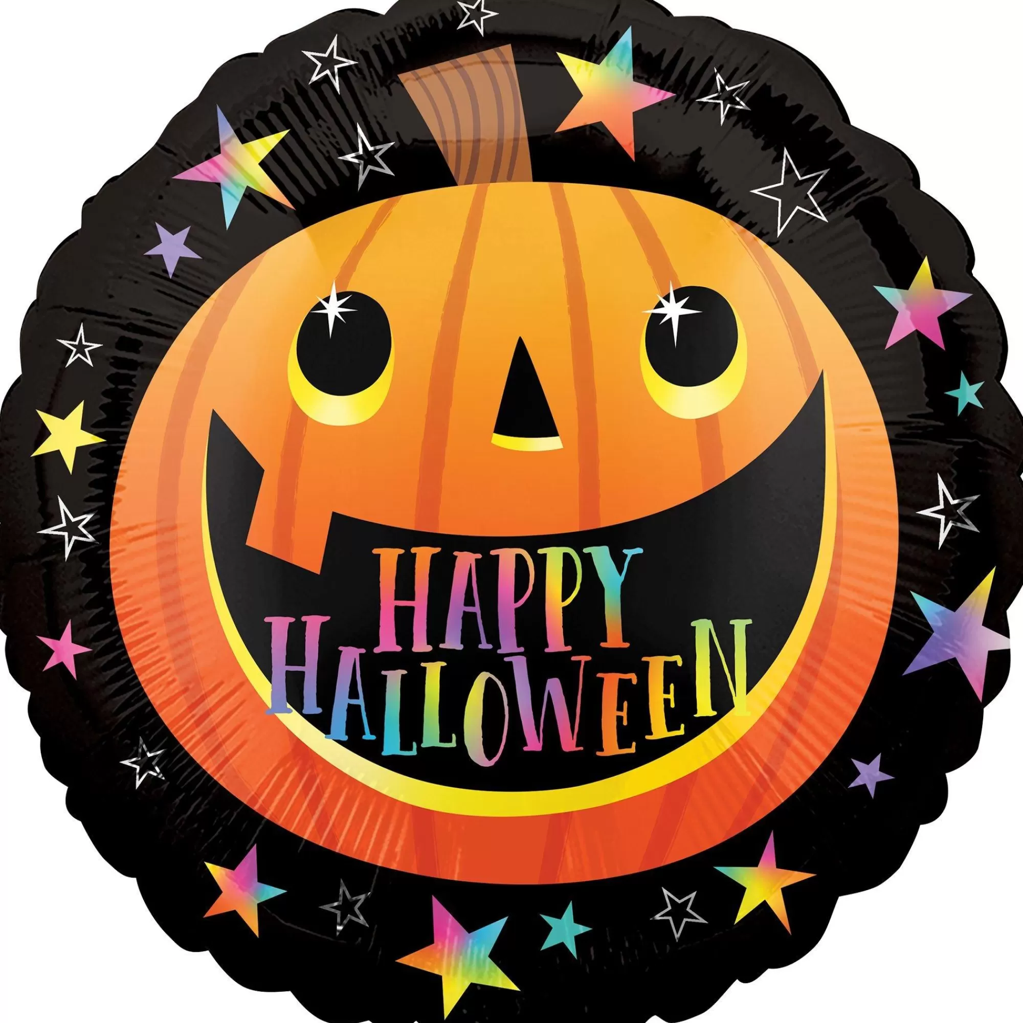 Party City Balloons | Smiley Pumpkin Halloween Round Foil Balloon, 17In