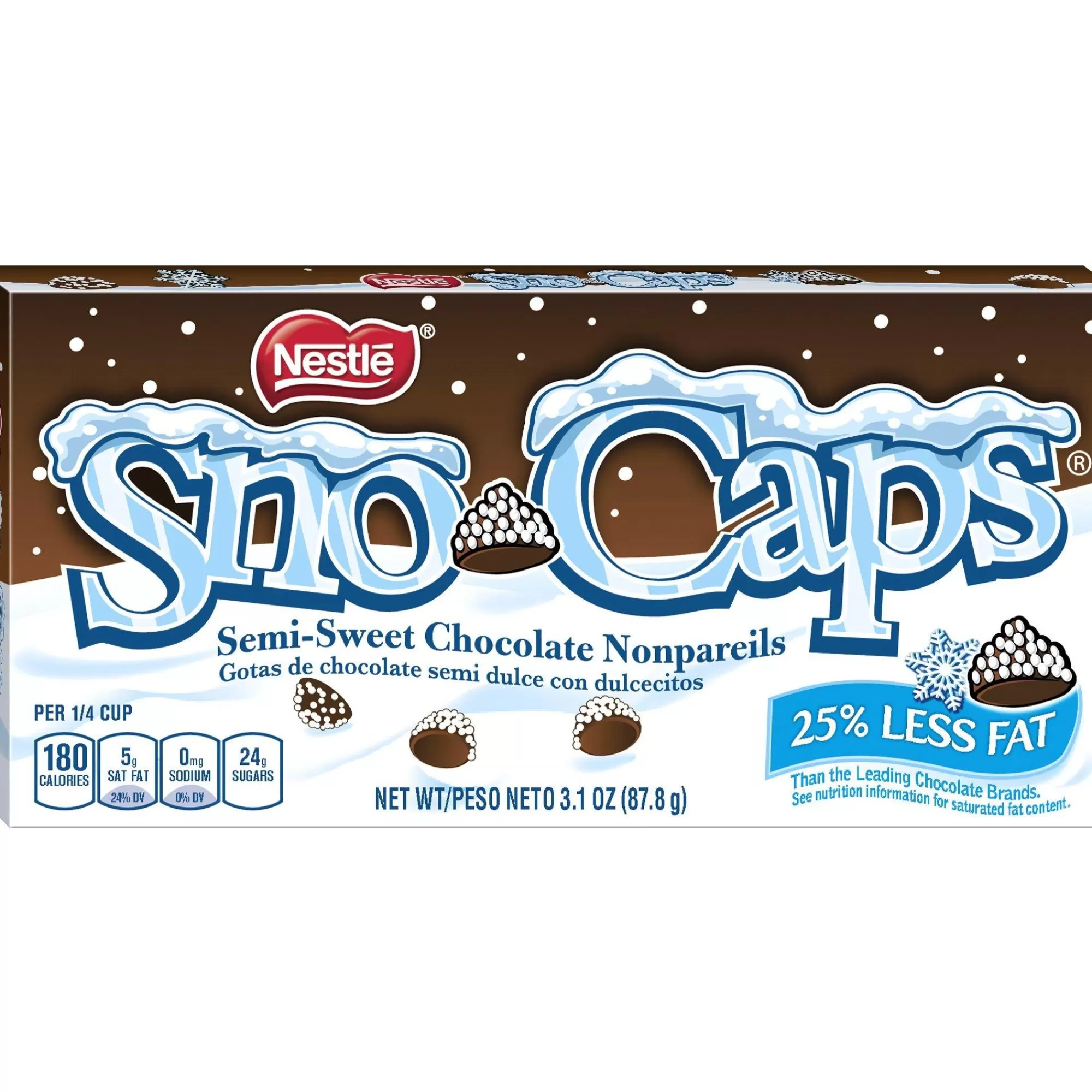 Nestle Cake Icing & Decorations | Sno-Caps Chocolate Nonpareils