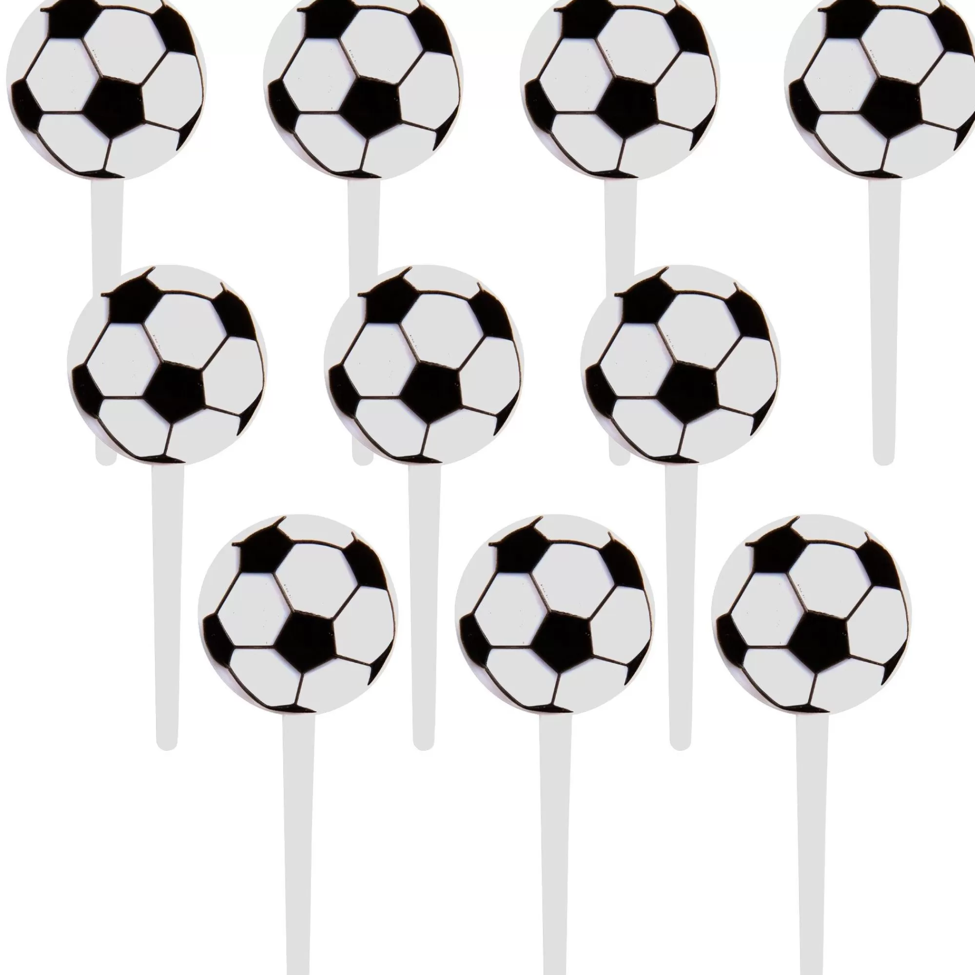 Party City Cupcake Decorations & Picks-Soccer Party Picks 36Ct