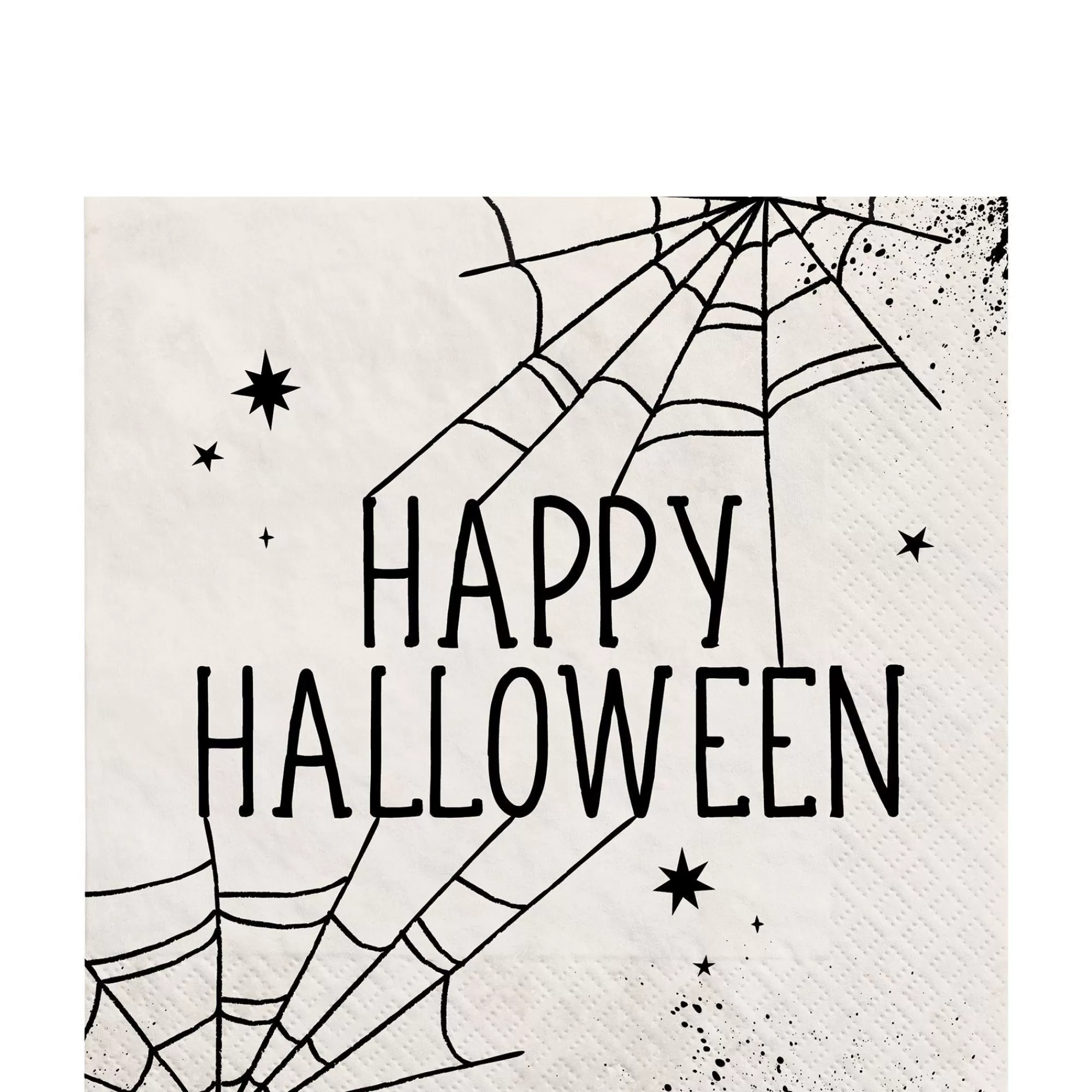 Party City Tableware & Serveware | Spiderweb Night Halloween Paper Lunch Napkins, 6.5In, 40Ct