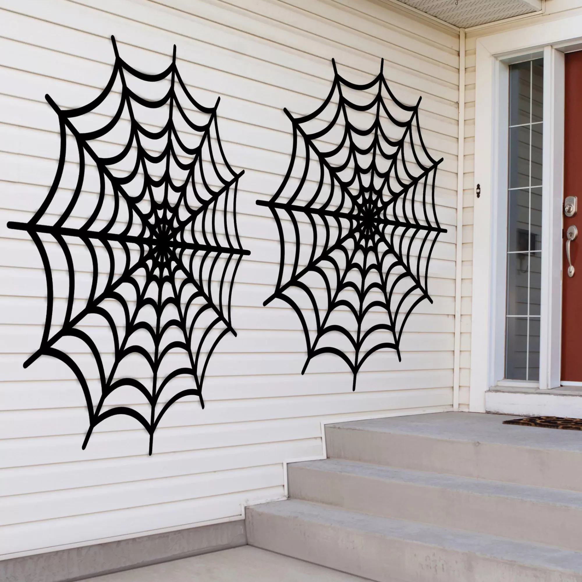 Party City Door Décor & Signs | Spiderweb Plastic Decorations, 5.4Ft, 2Ct