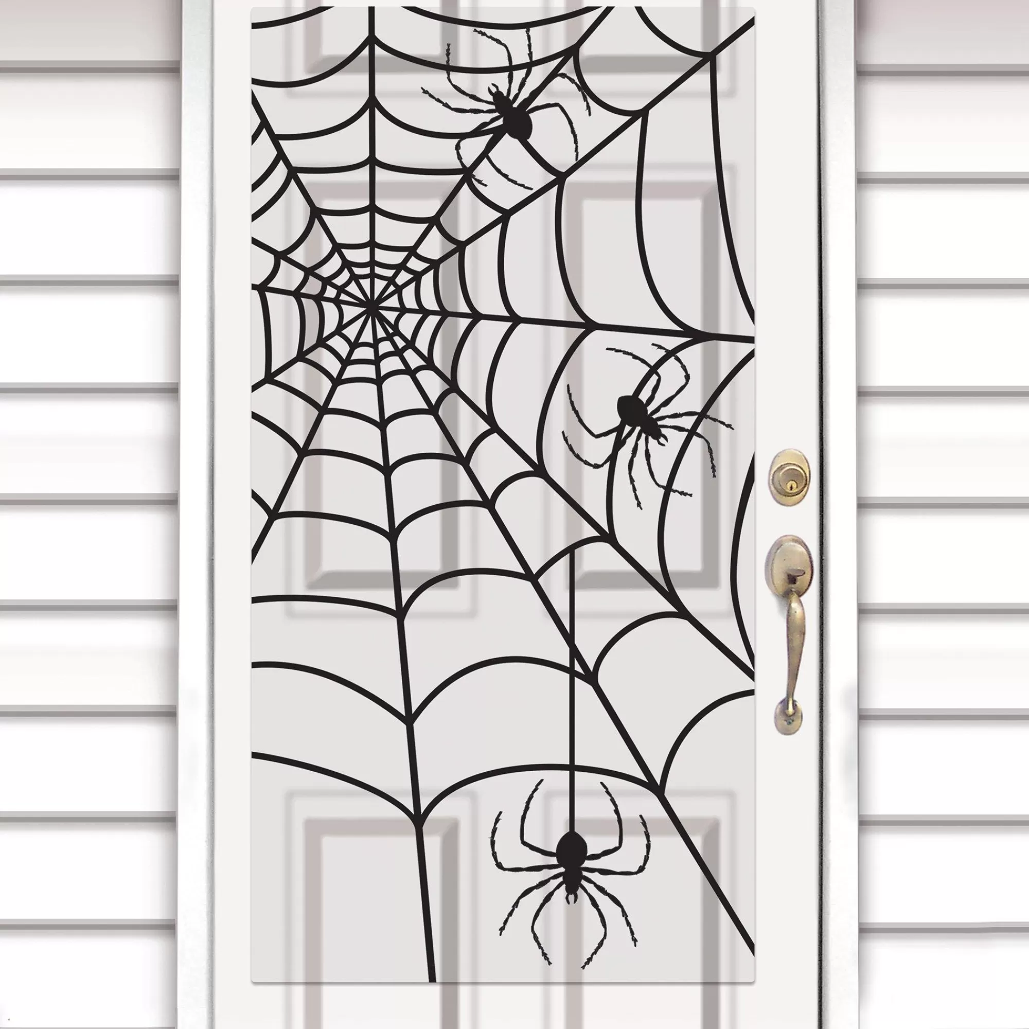 Party City Door Décor & Signs | Spiderweb Plastic Door Cover, 2.8Ft X 5.4Ft