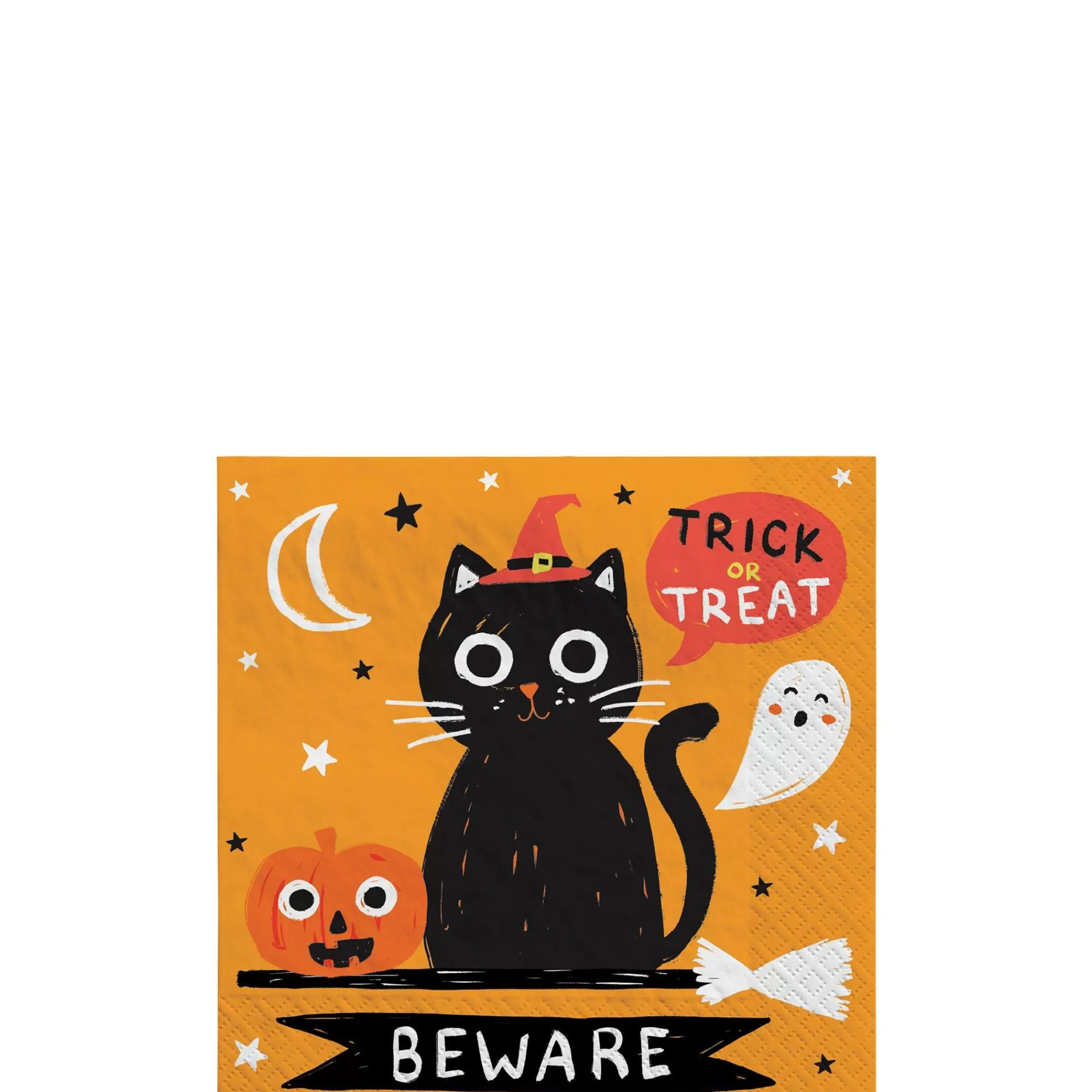 Party City Spooky Friends | Spooky Friends Halloween Paper Beverage Napkins, 5In, 100Ct