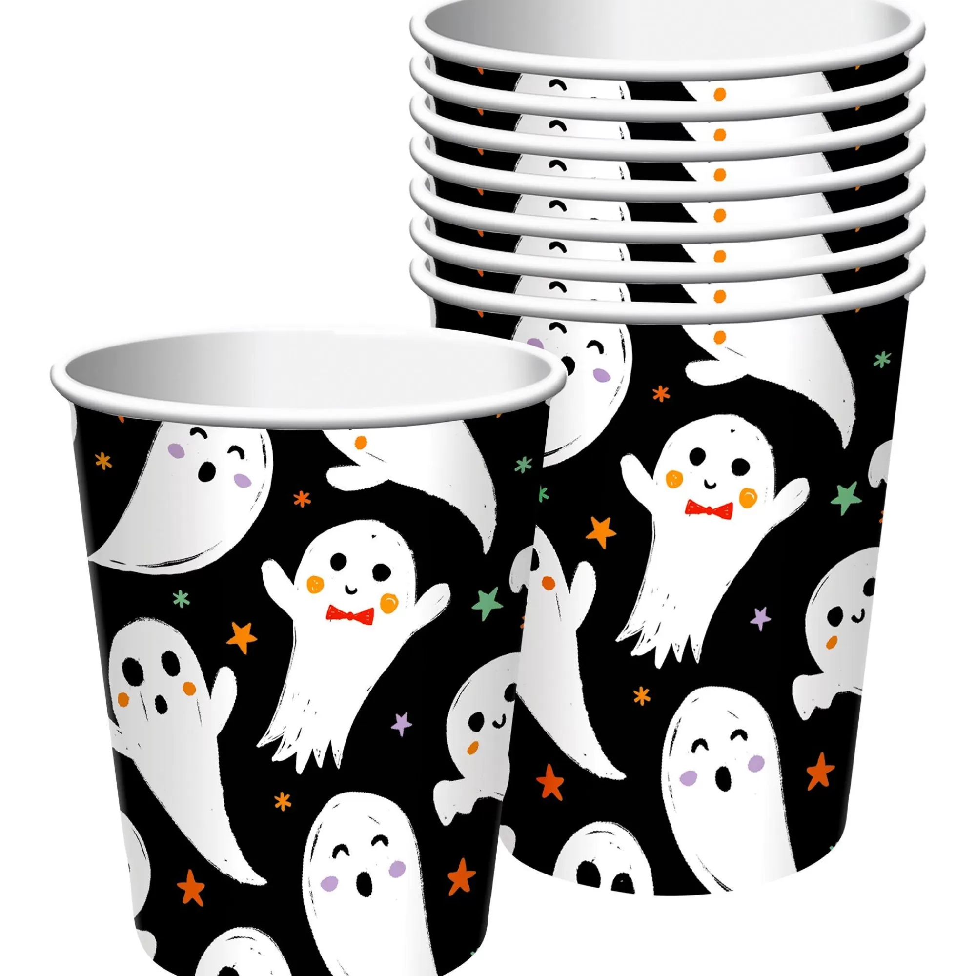 Party City Spooky Friends | Spooky Friends Halloween Paper Cups, 9Oz, 50Ct