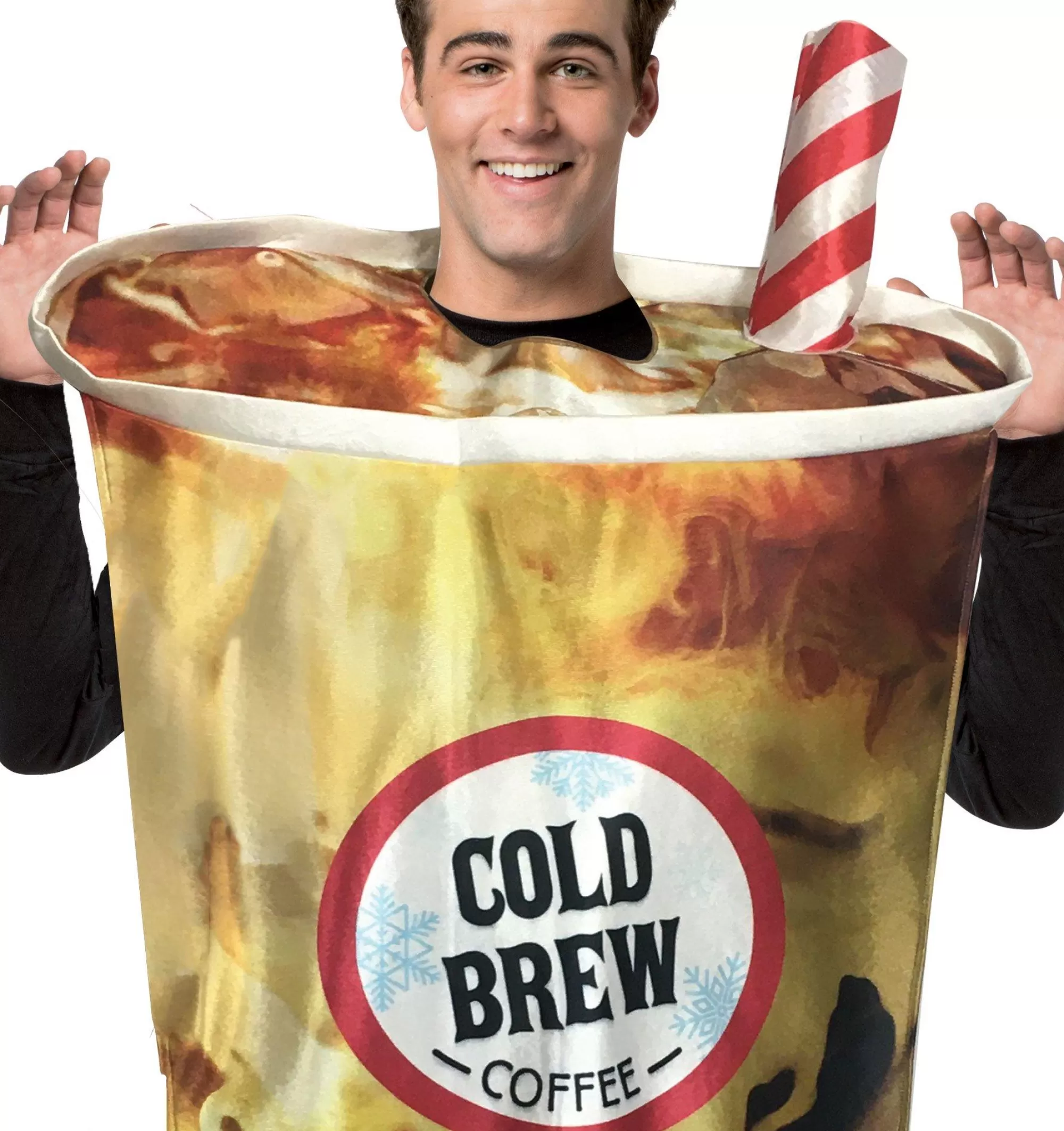 Women Party City Funny | Sprinkle Donut & Cold Brew Coffee Couples Costumes For Adults