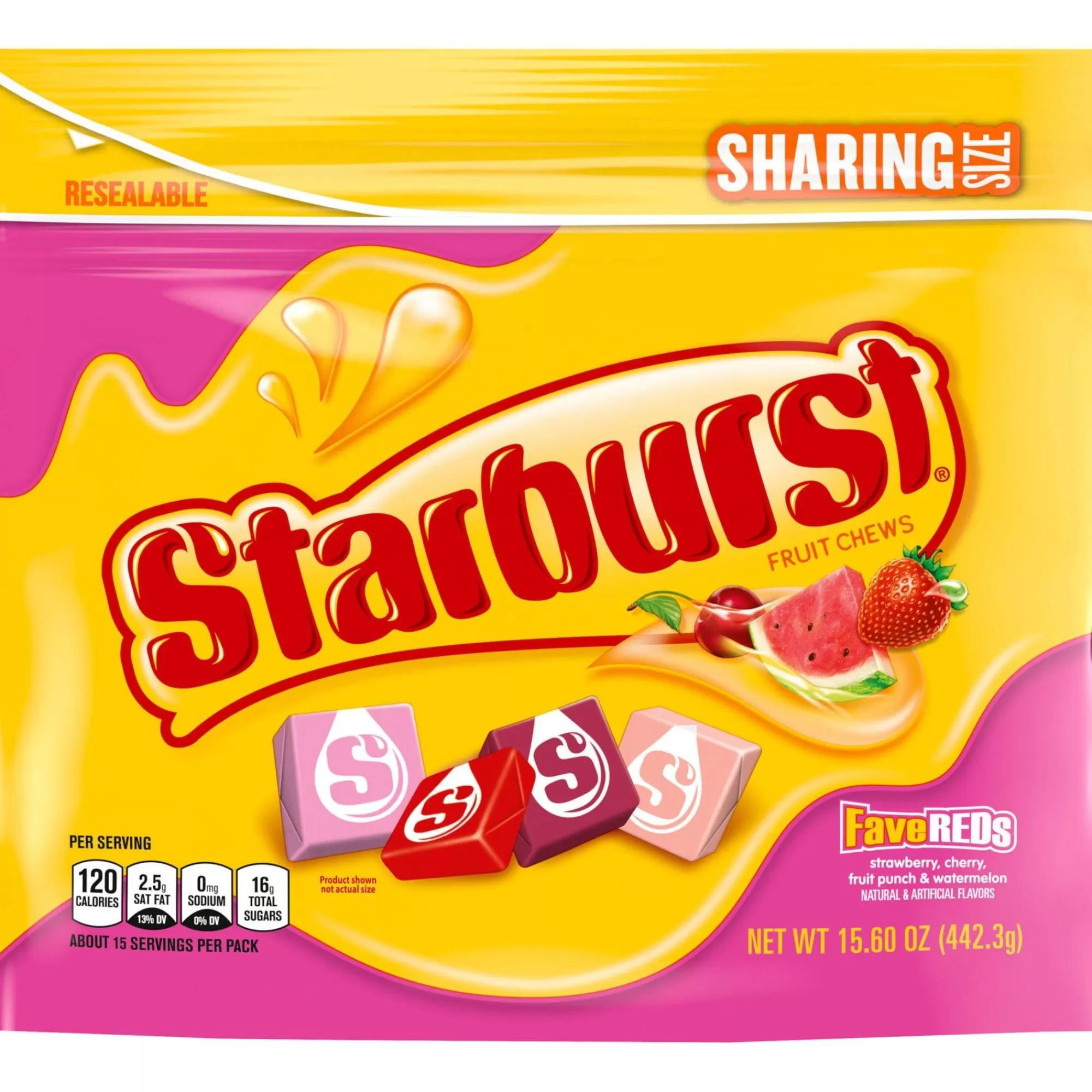 Starburst Bulk Candy- Fave Reds Share Size, 15.6Oz