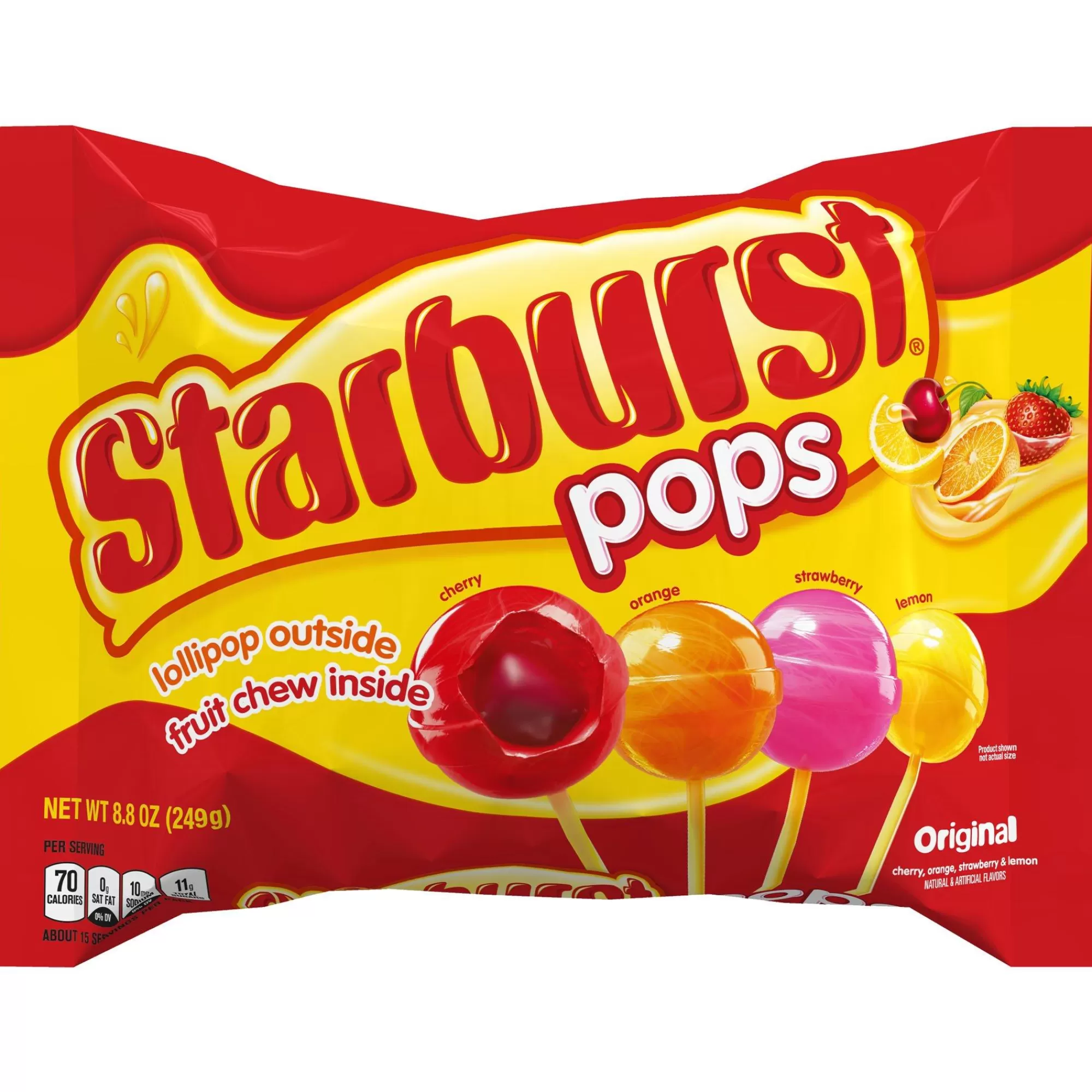 Starburst Lollipops- Pops Original, 8.8Oz