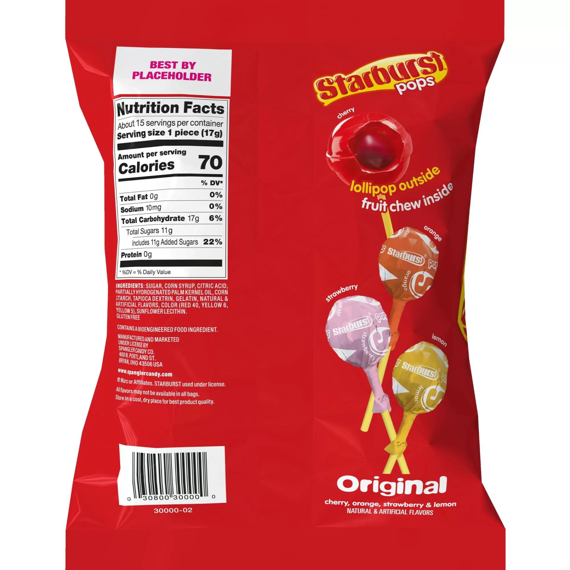 Starburst Lollipops- Pops Original, 8.8Oz