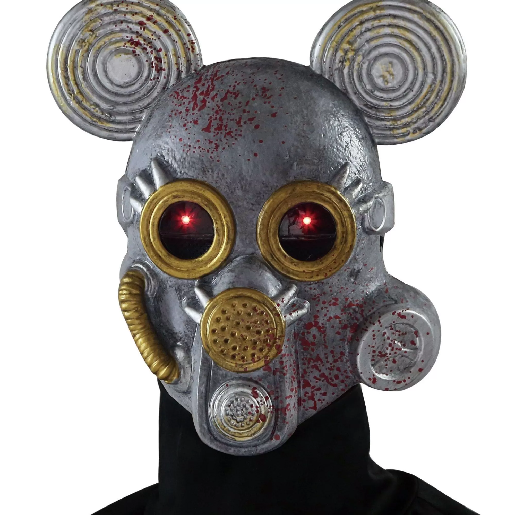 Party City Scary-Steampunk Mutated Mouse Light-Up Mask