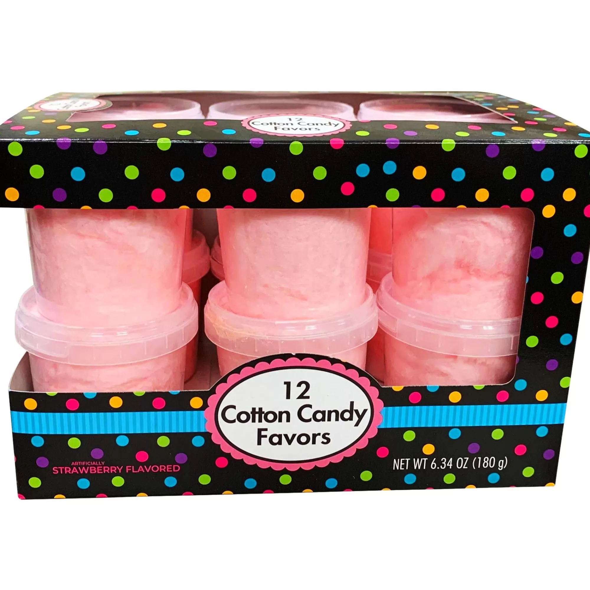 Party City Candy Buffet By Color-Strawberry Cotton Candy 12Pc