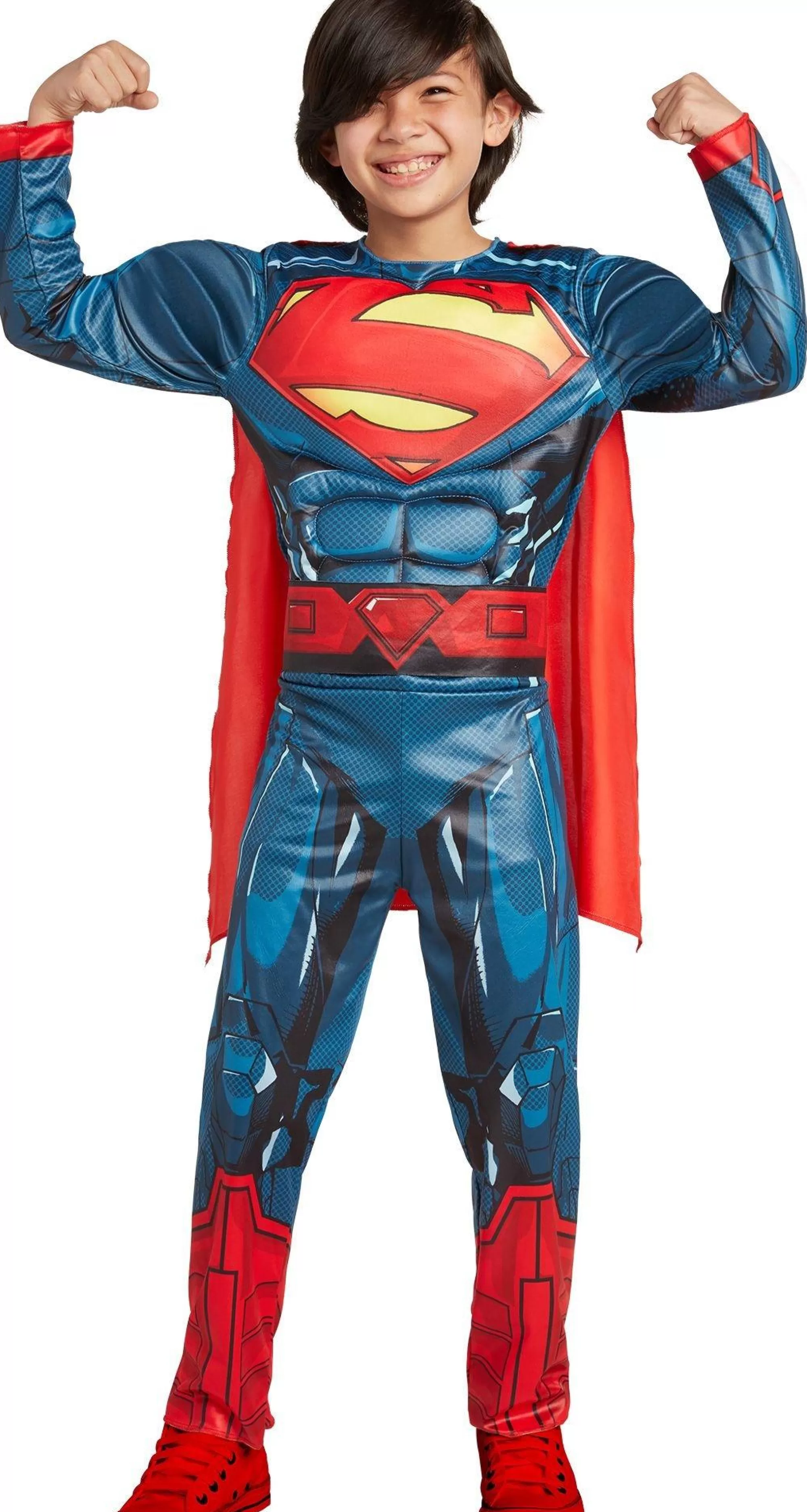 Boy Party City Superhero | Superman Muscle Costume For Kids - Justice League