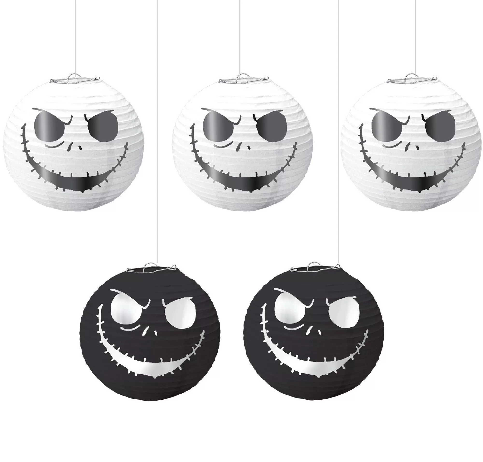 Party City Decorations | The Nightmare Before Christmas Paper Lanterns 5Ct