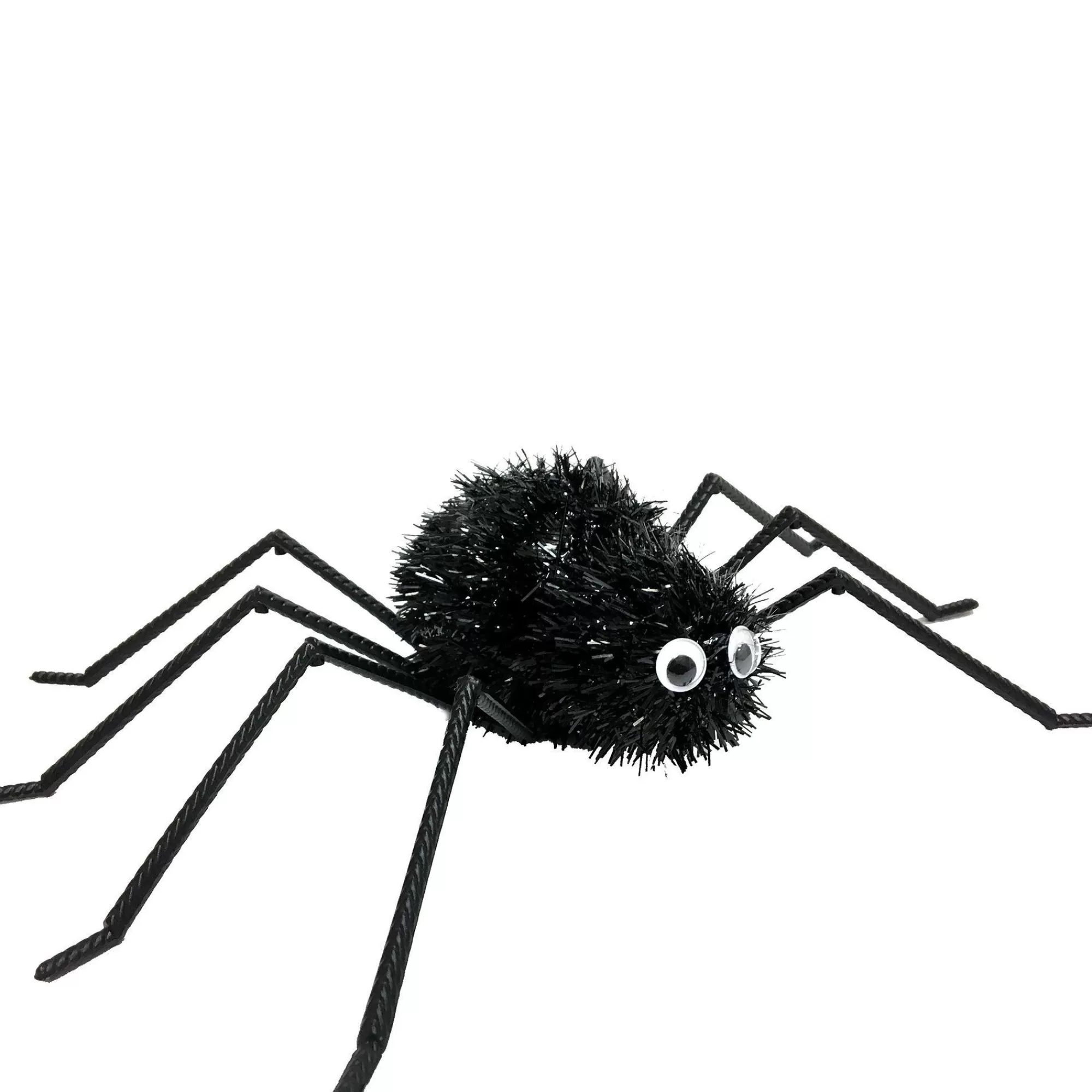 Party City Spiders & Webbing | Tinsel Black Spider Decoration