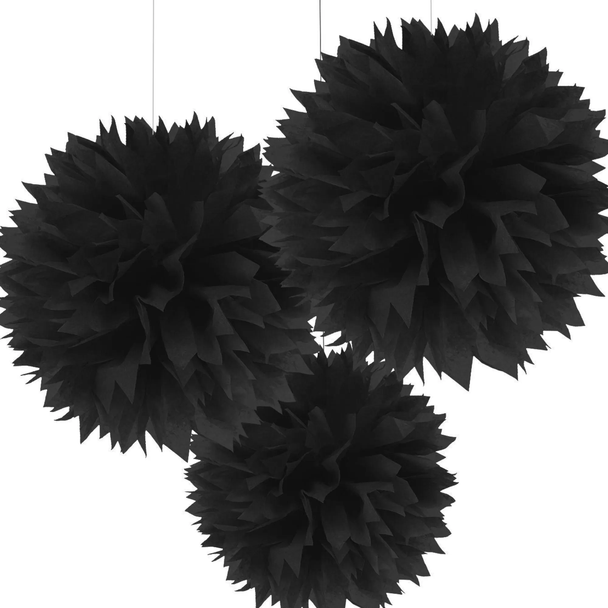 Party City Spiderweb Night | Tissue Pom Poms 3Ct