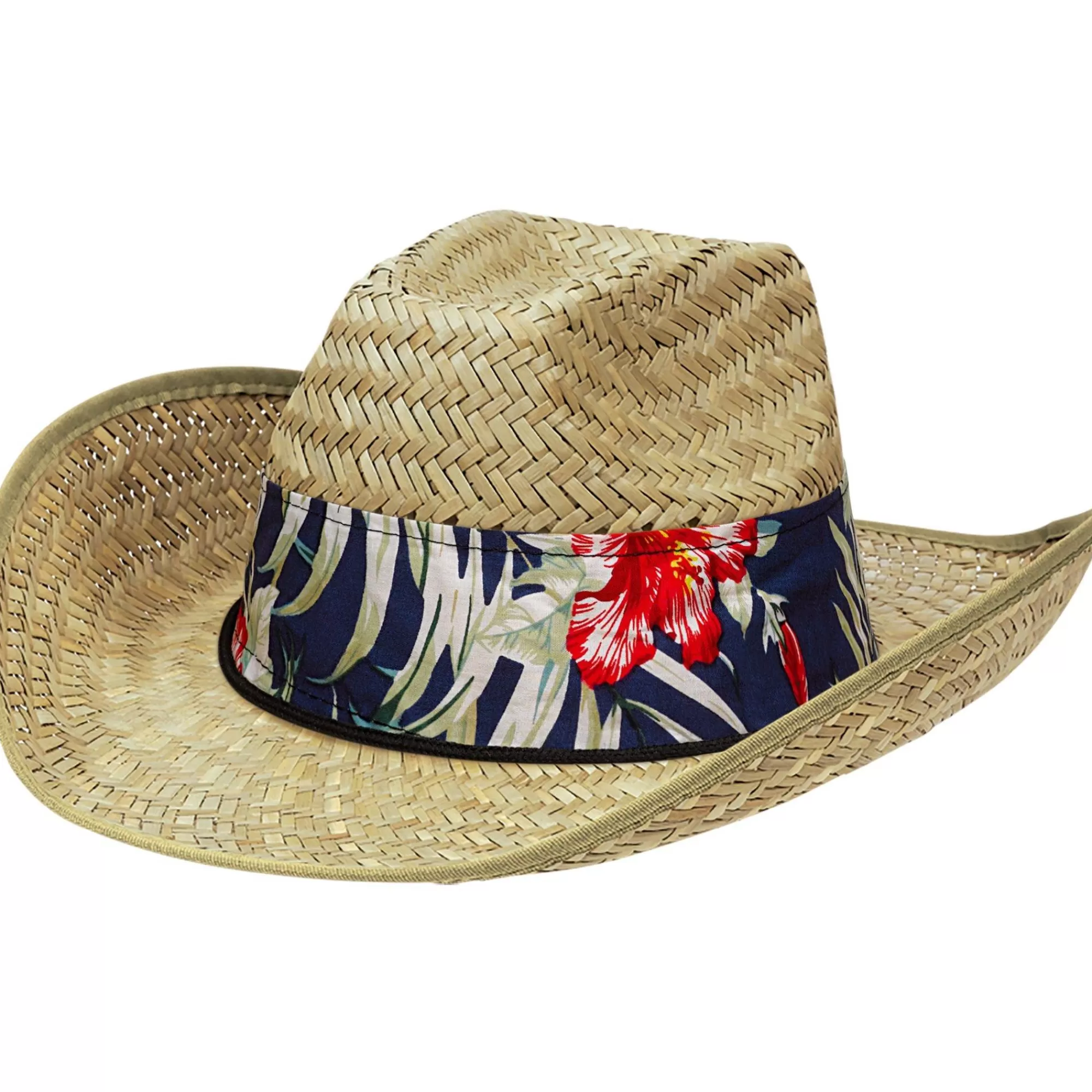 Party City Cowboy-Tropical Straw Cowboy Hat