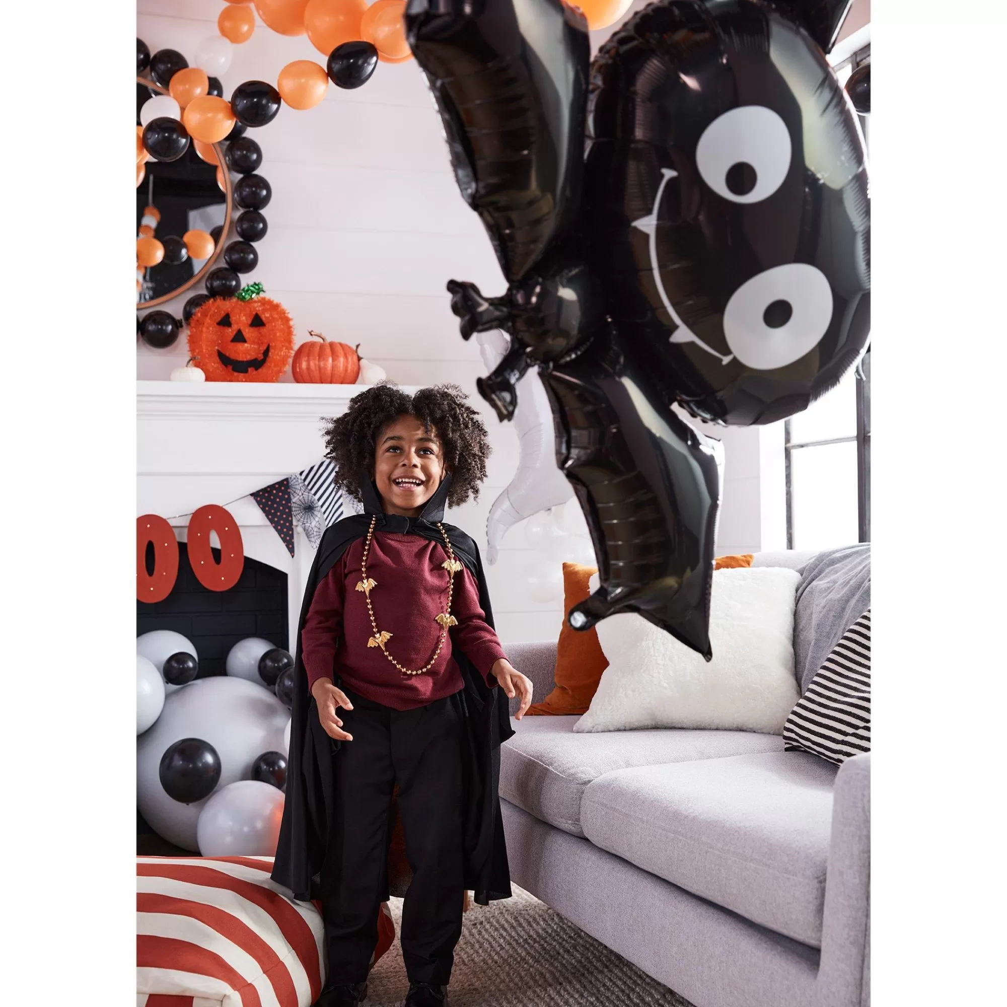 Party City Trunk Or Treat | Vampire Bat Foil Balloon, 41In X 24In - Halloween