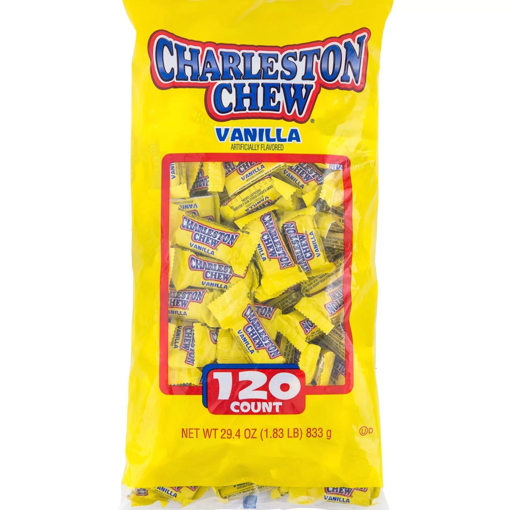 Tootsie Rolls Bulk Candy-Vanilla Charleston Chew Bars 120Ct