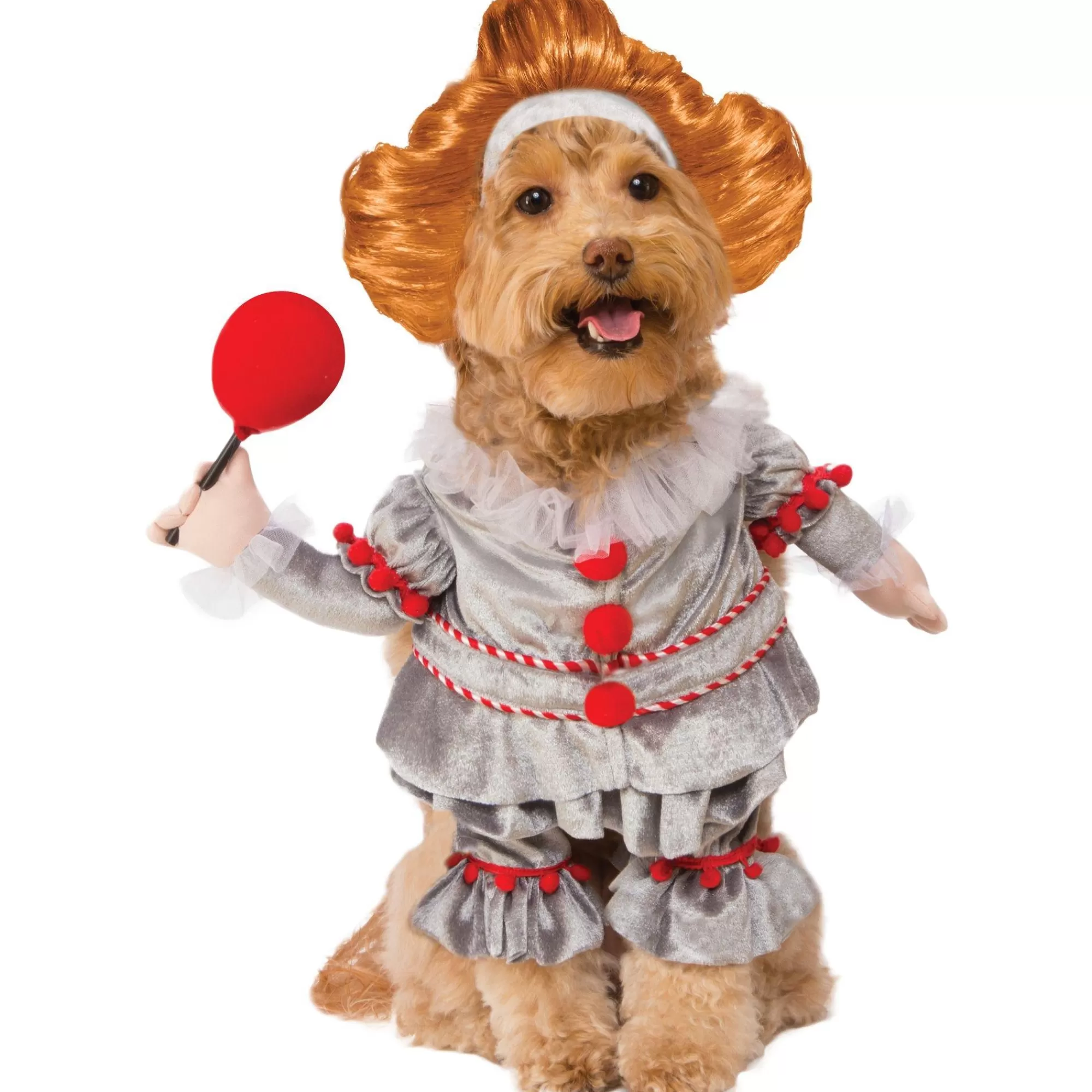 Party City Dog & Pet Costumes-Walking Pennywise Dog Costume - It