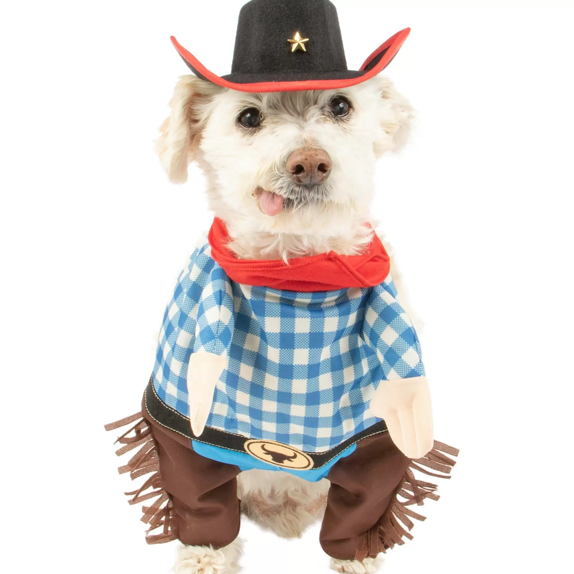 Party City Dog & Pet Costumes-Walking Western Cowboy Dog Costume